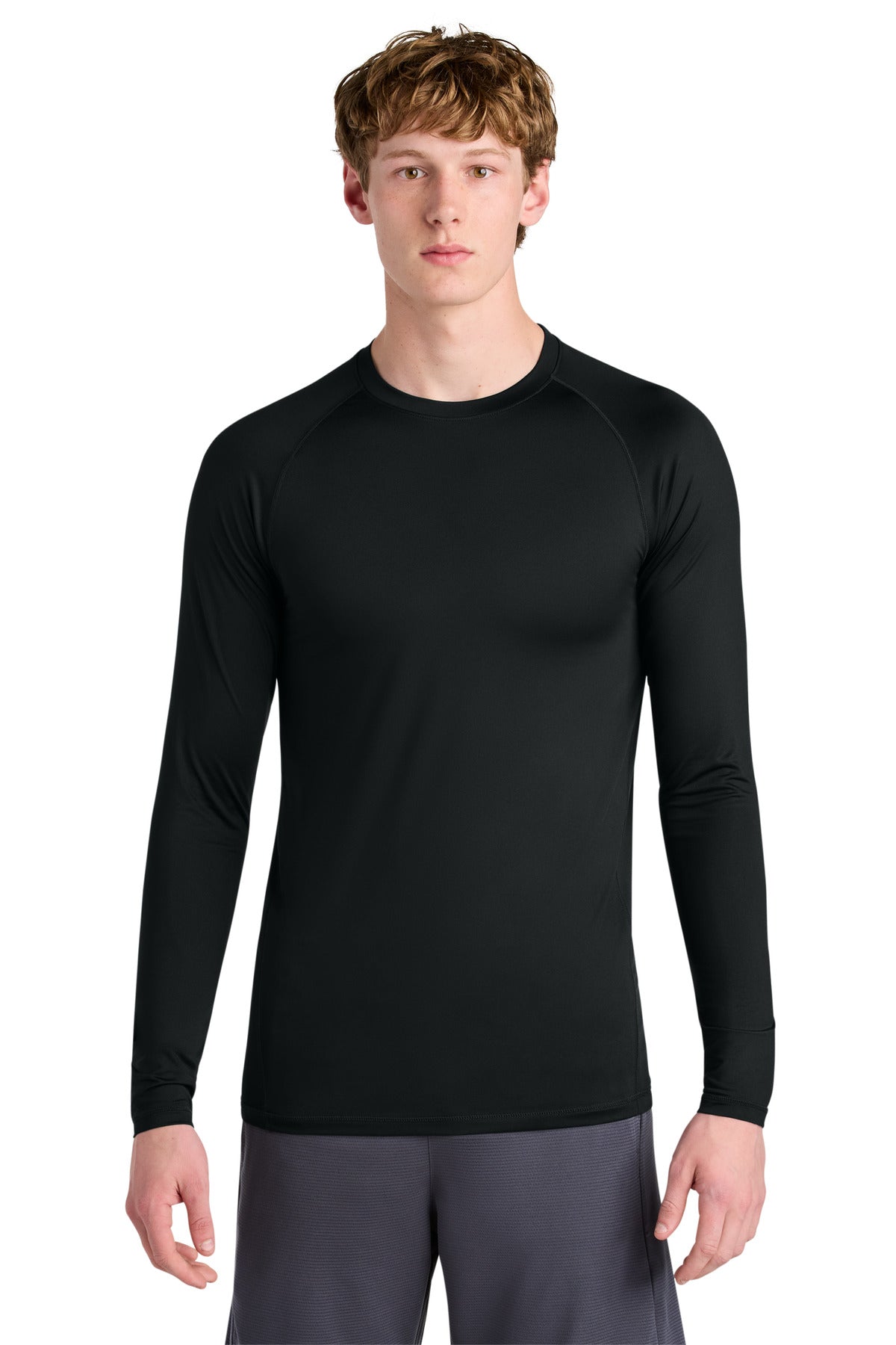 Custom Embroidery or DTF Print - Sport-Tek ®  PosiCharge ®  Compression Long Sleeve Tee ST120LS