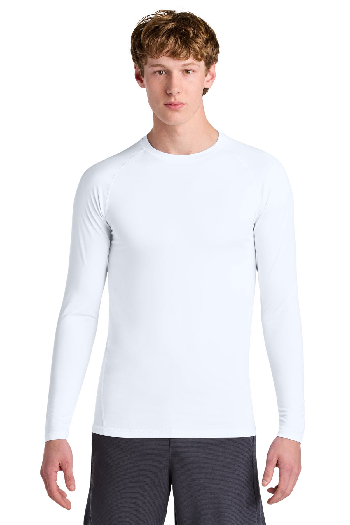 Custom Embroidery or DTF Print - Sport-Tek ®  PosiCharge ®  Compression Long Sleeve Tee ST120LS