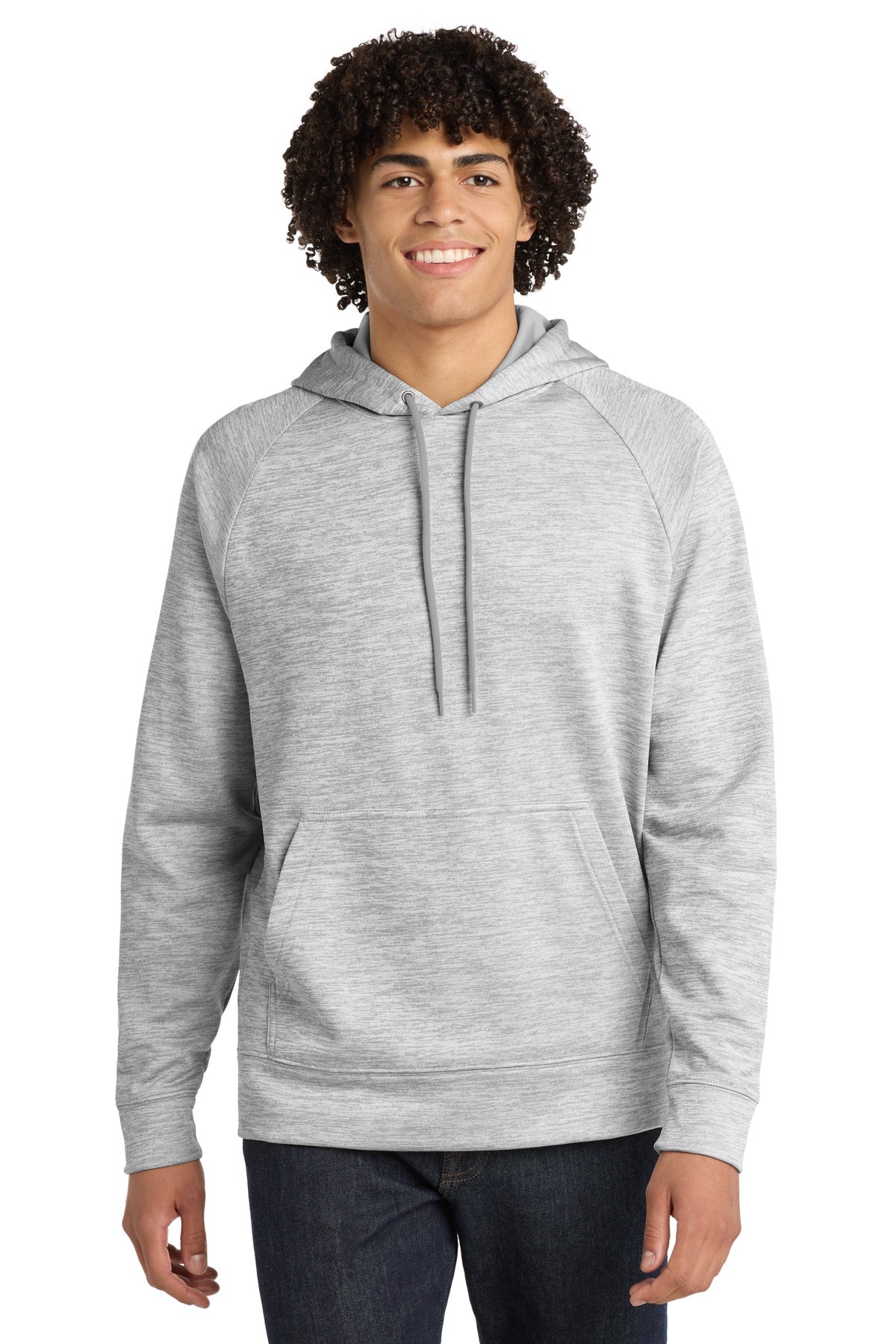 Custom Embroidery or DTF Print - Sport-Tek ®  PosiCharge ®  Electric Heather Fleece Hooded Pullover. ST225