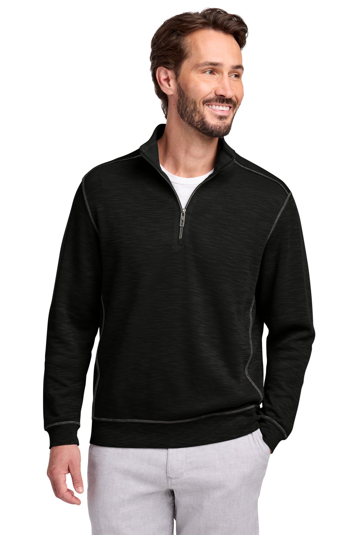 Custom Embroidery or DTF Print - Tommy Bahama ®  Tobago Bay 1/2-Zip ST226342TB