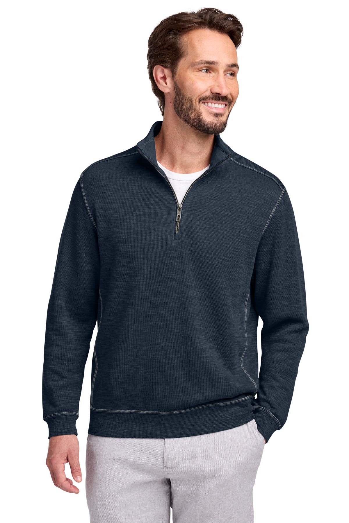 Custom Embroidery or DTF Print - Tommy Bahama ®  Tobago Bay 1/2-Zip ST226342TB