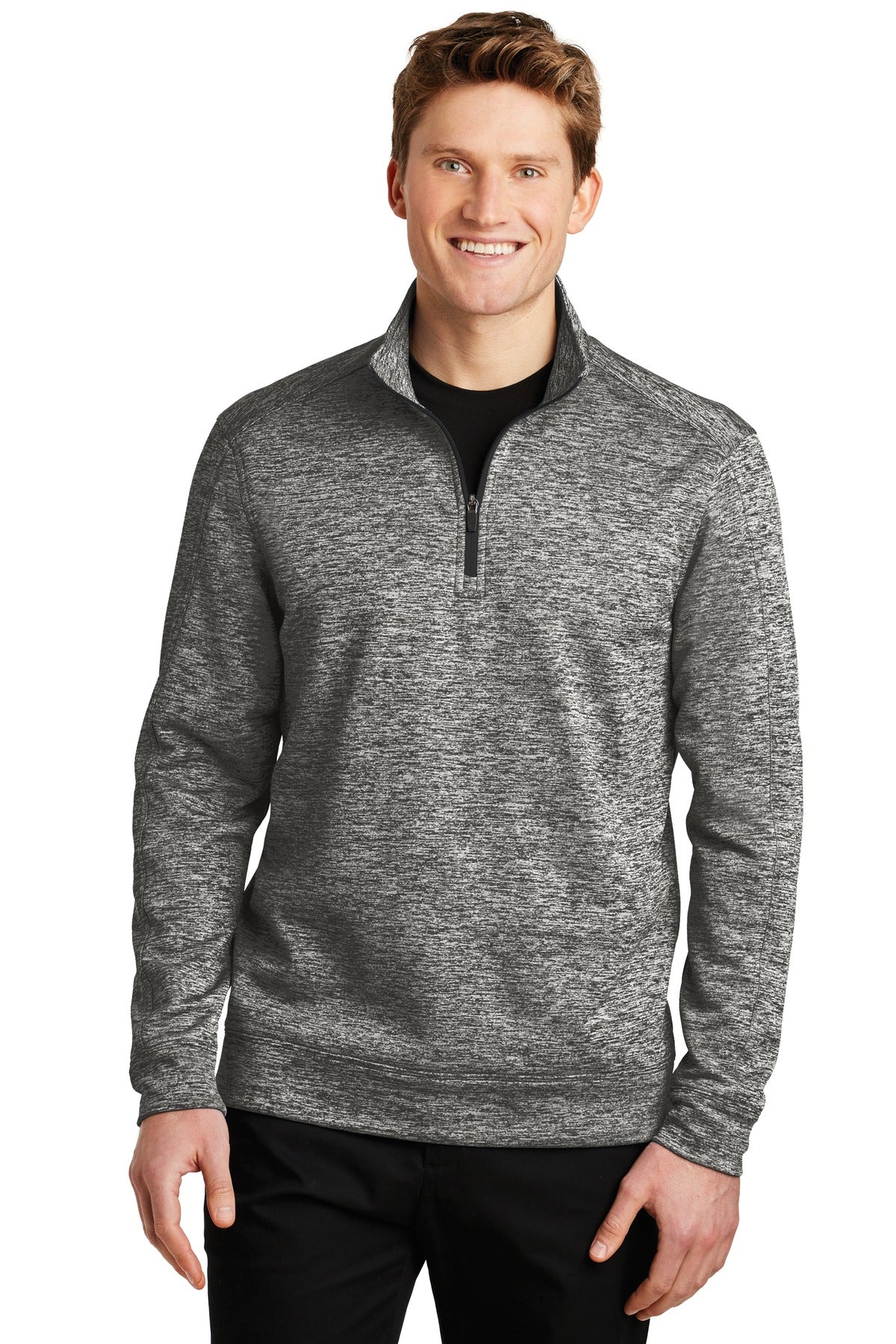 Custom Embroidered - Sport-Tek® PosiCharge® Electric Heather Fleece 1/4-Zip Pullover. ST226