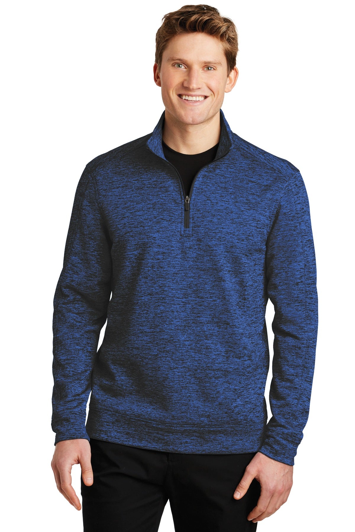 Custom Embroidered - Sport-Tek® PosiCharge® Electric Heather Fleece 1/4-Zip Pullover. ST226