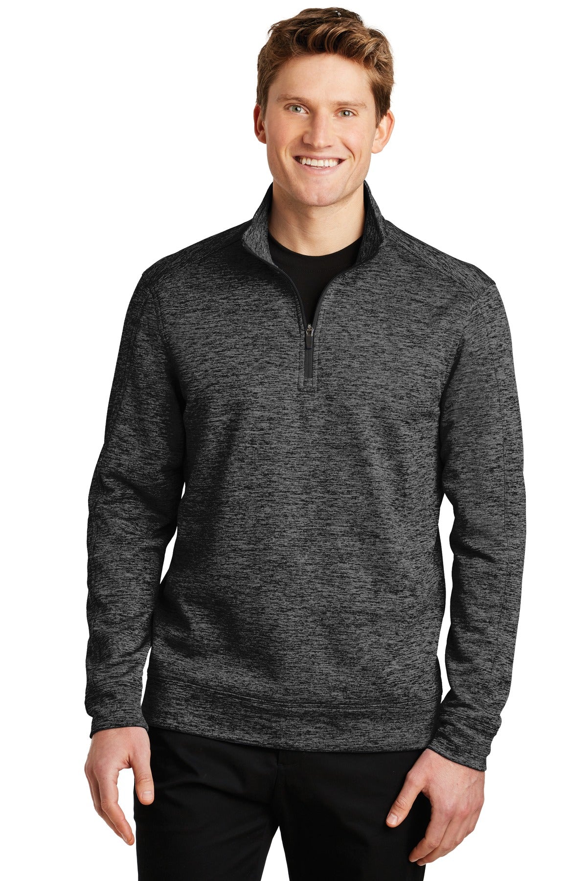 Custom Embroidered - Sport-Tek® PosiCharge® Electric Heather Fleece 1/4-Zip Pullover. ST226