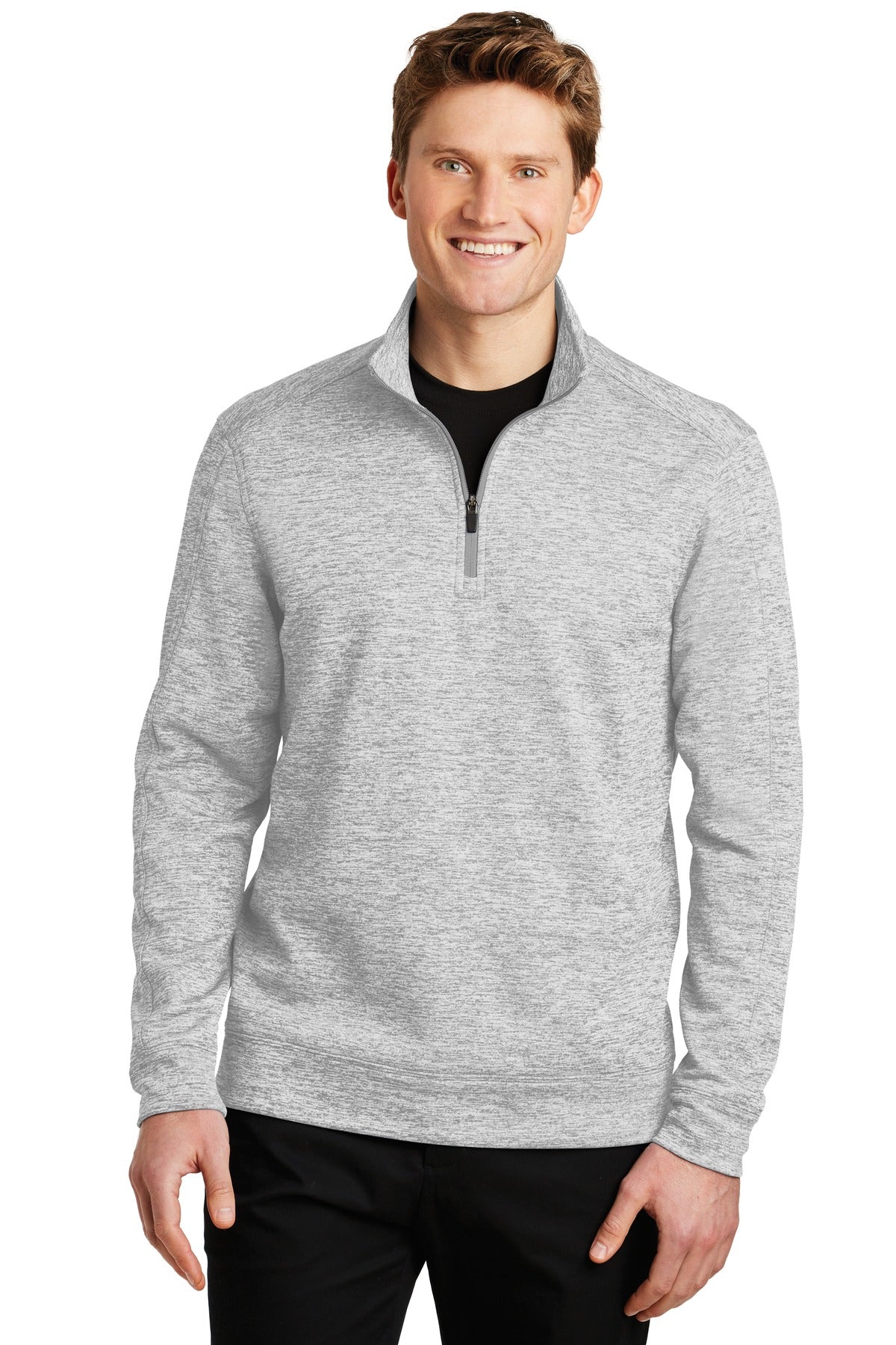 Custom Embroidered - Sport-Tek® PosiCharge® Electric Heather Fleece 1/4-Zip Pullover. ST226