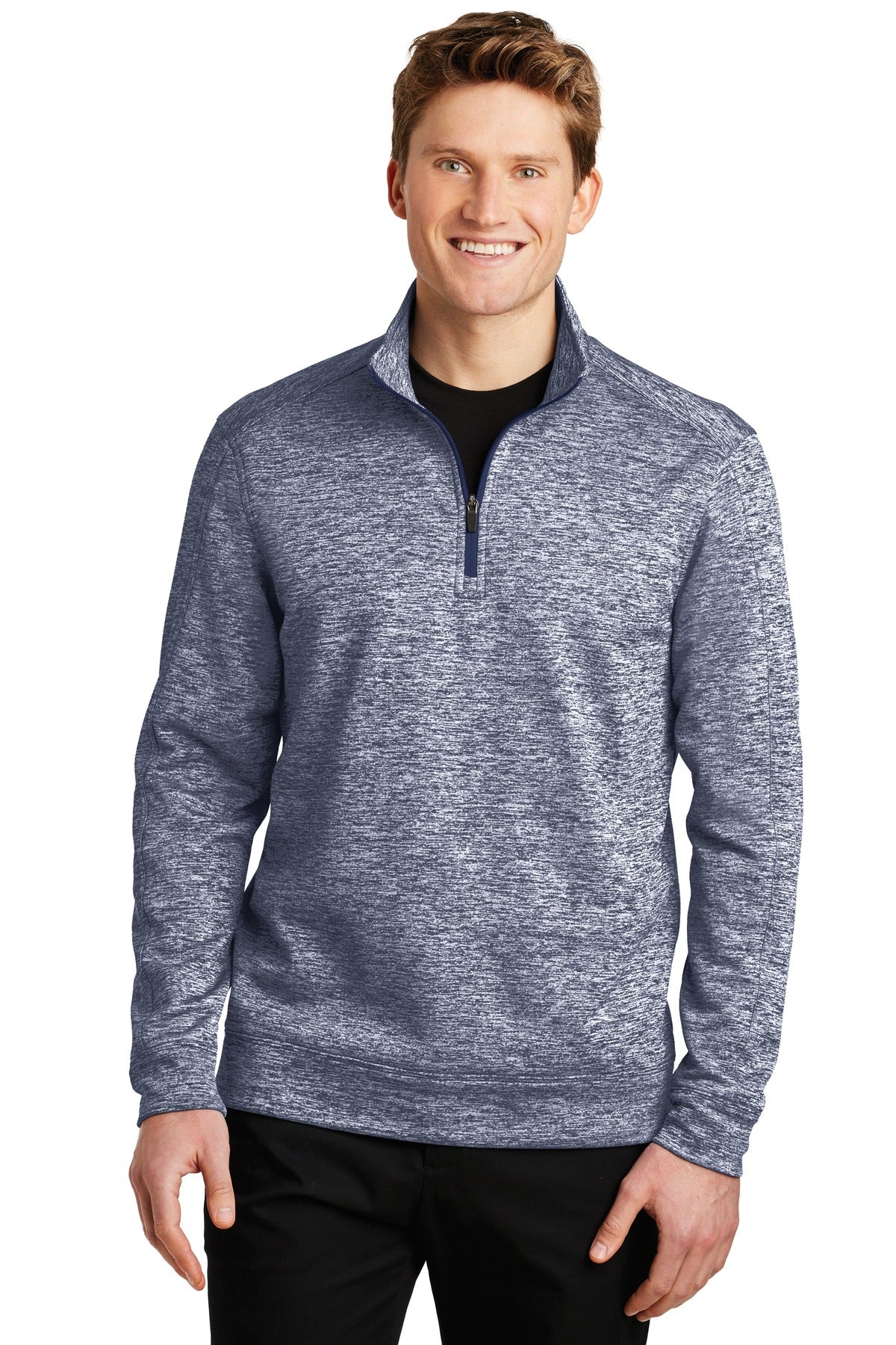 Custom Embroidered - Sport-Tek® PosiCharge® Electric Heather Fleece 1/4-Zip Pullover. ST226