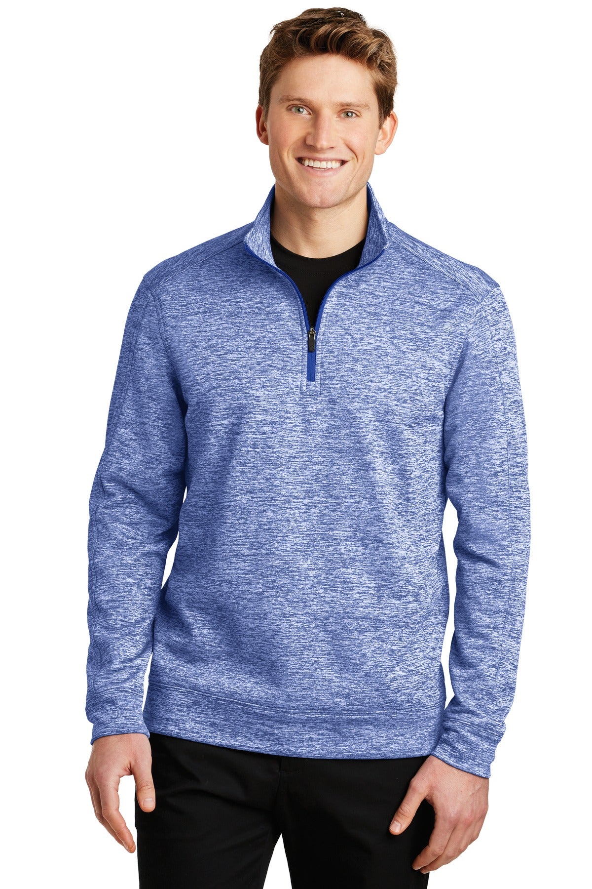 Custom Embroidered - Sport-Tek® PosiCharge® Electric Heather Fleece 1/4-Zip Pullover. ST226