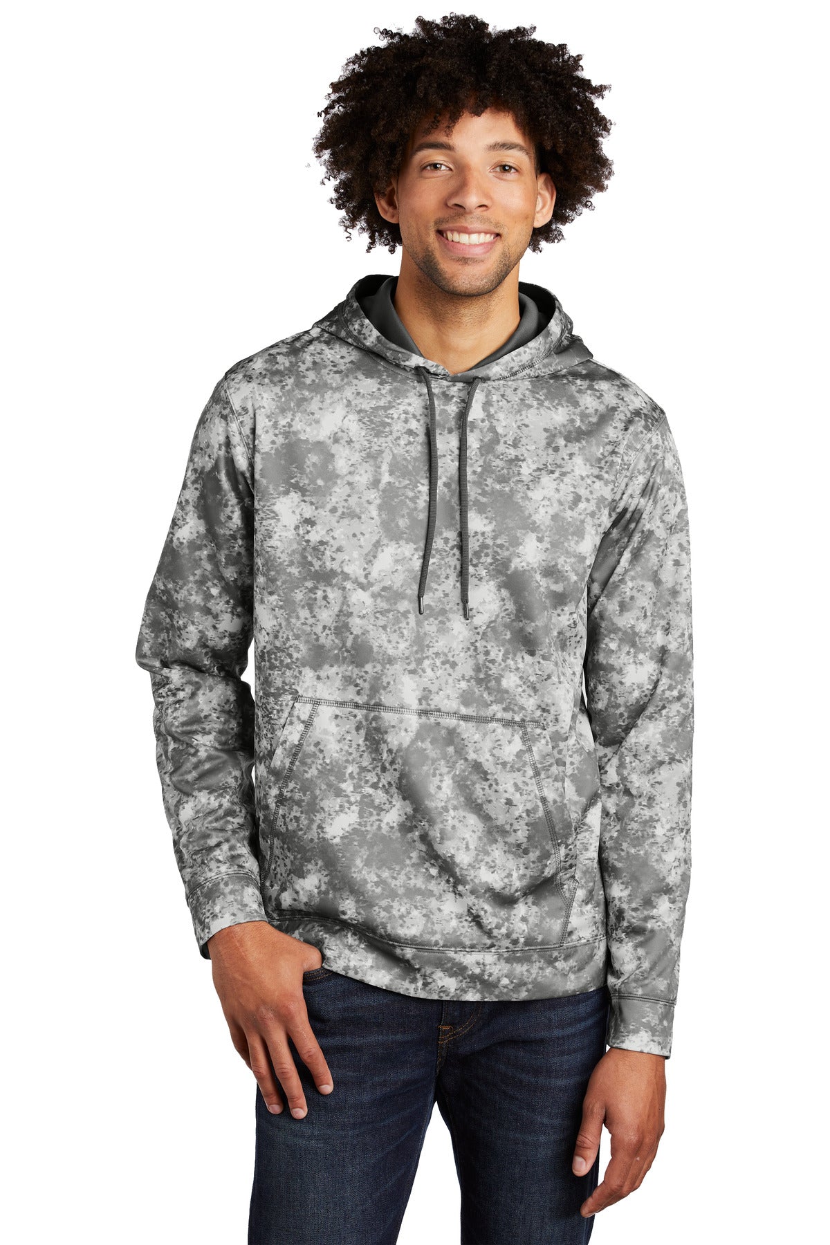 Custom Embroidered - Sport-Tek® Sport-Wick® Mineral Freeze Fleece Hooded Pullover. ST230