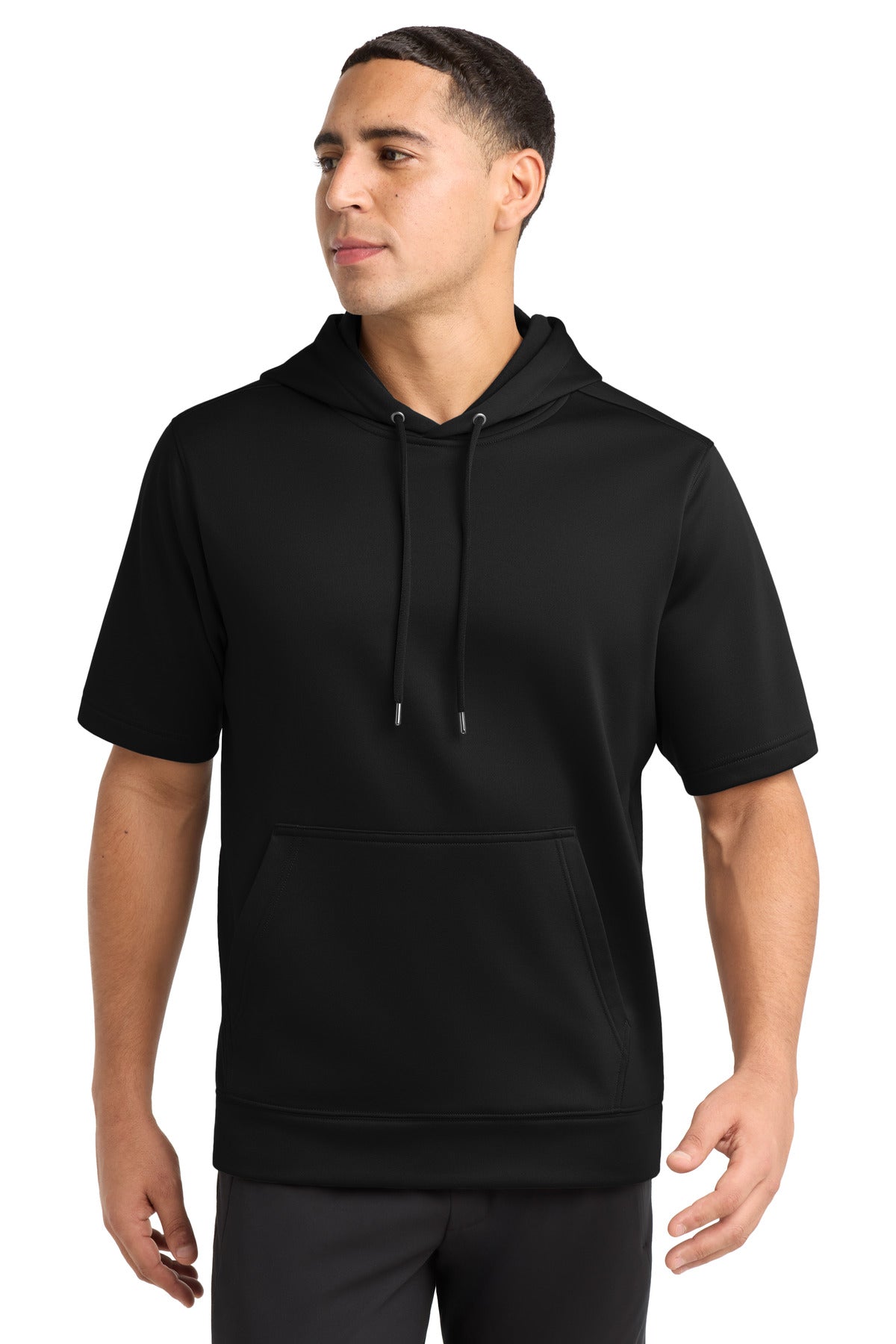 Custom Embroidery or DTF Print - Sport-Tek  ®  Sport-Wick  ®  Fleece Short Sleeve Hooded Pullover. ST251