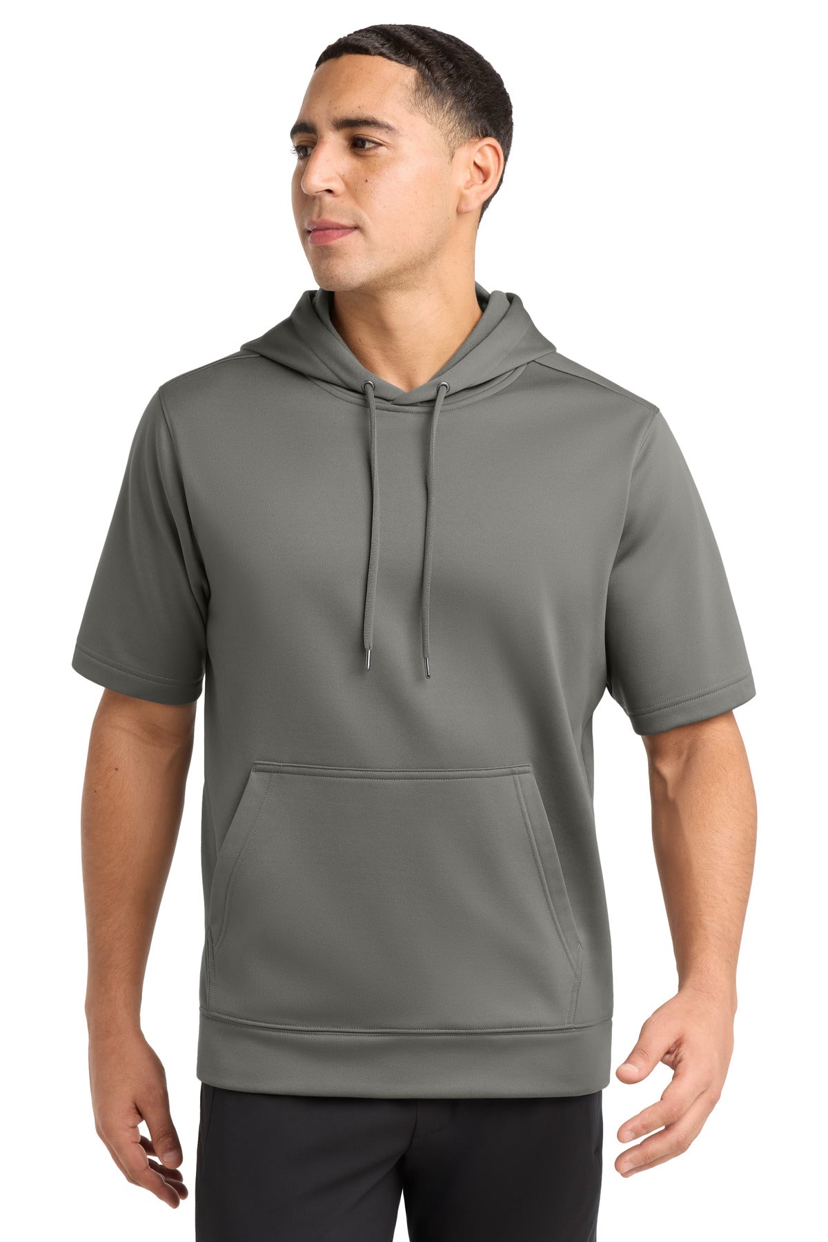 Custom Embroidery or DTF Print - Sport-Tek  ®  Sport-Wick  ®  Fleece Short Sleeve Hooded Pullover. ST251