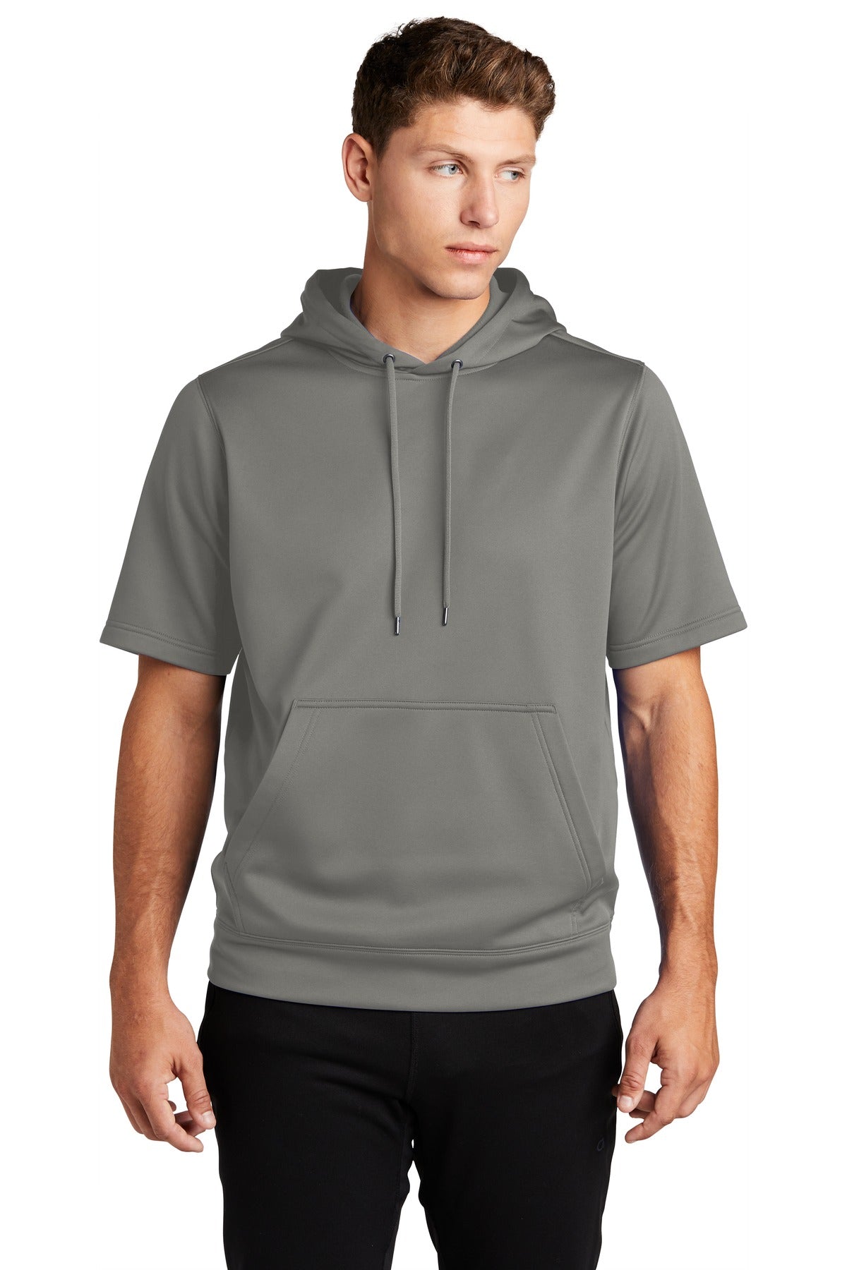 Custom Embroidered - Sport-Tek ® Sport-Wick ® Fleece Short Sleeve Hooded Pullover. ST251