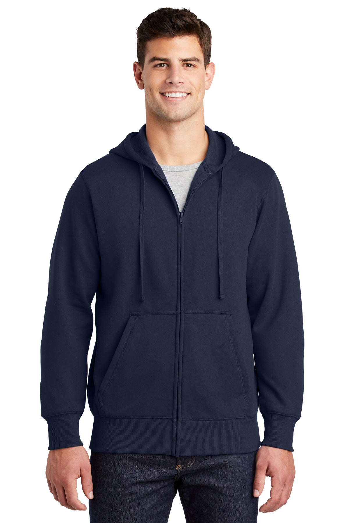 Custom Embroidered - Sport-Tek® Full-Zip Hooded Sweatshirt. ST258