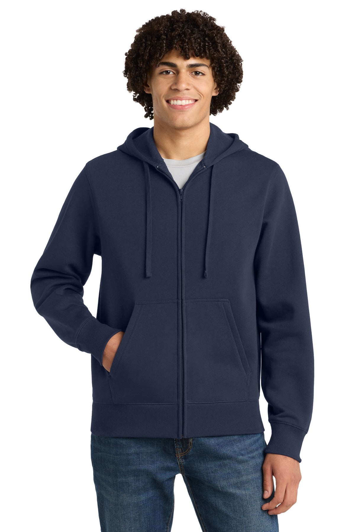 Custom Embroidery or DTF Print - Sport-Tek ®  Full-Zip Hooded Sweatshirt. ST258