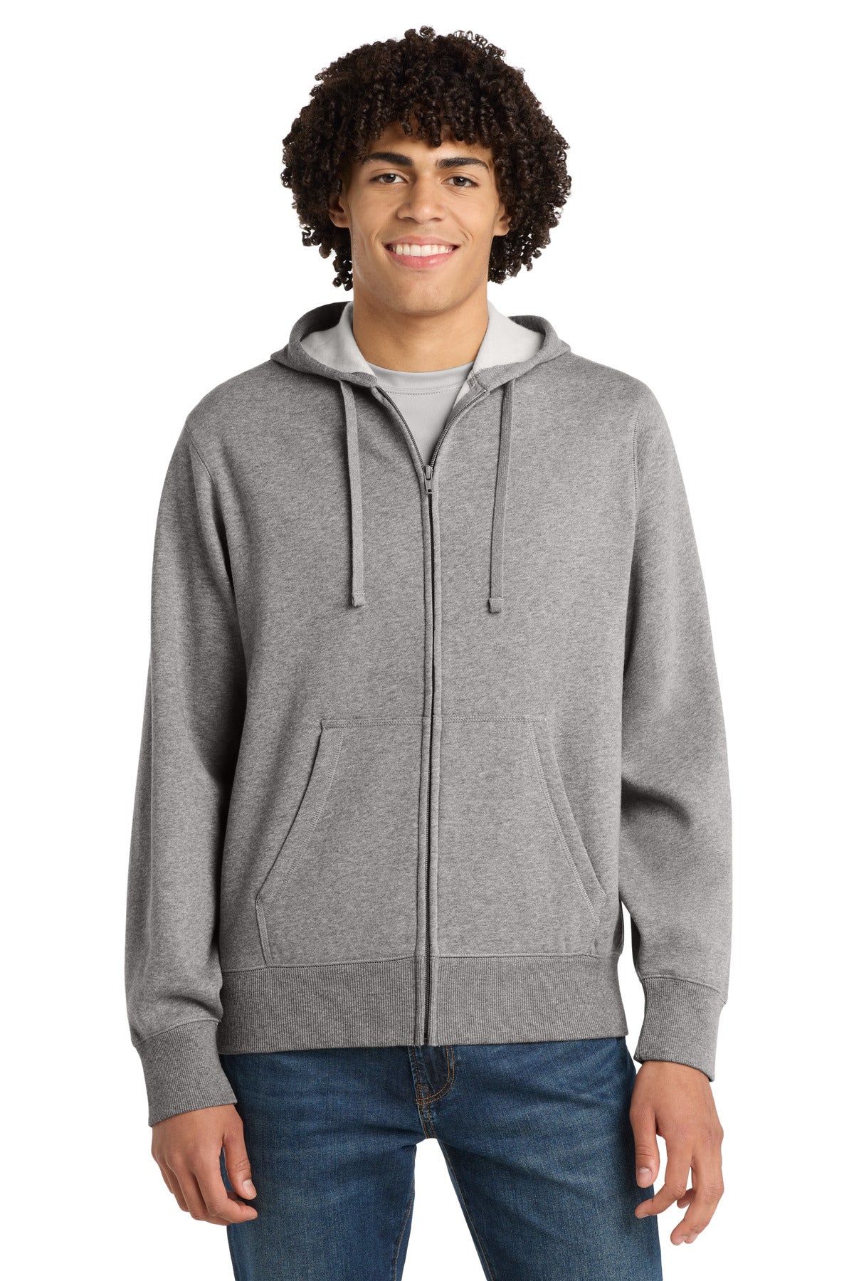 Custom Embroidery or DTF Print - Sport-Tek ®  Full-Zip Hooded Sweatshirt. ST258
