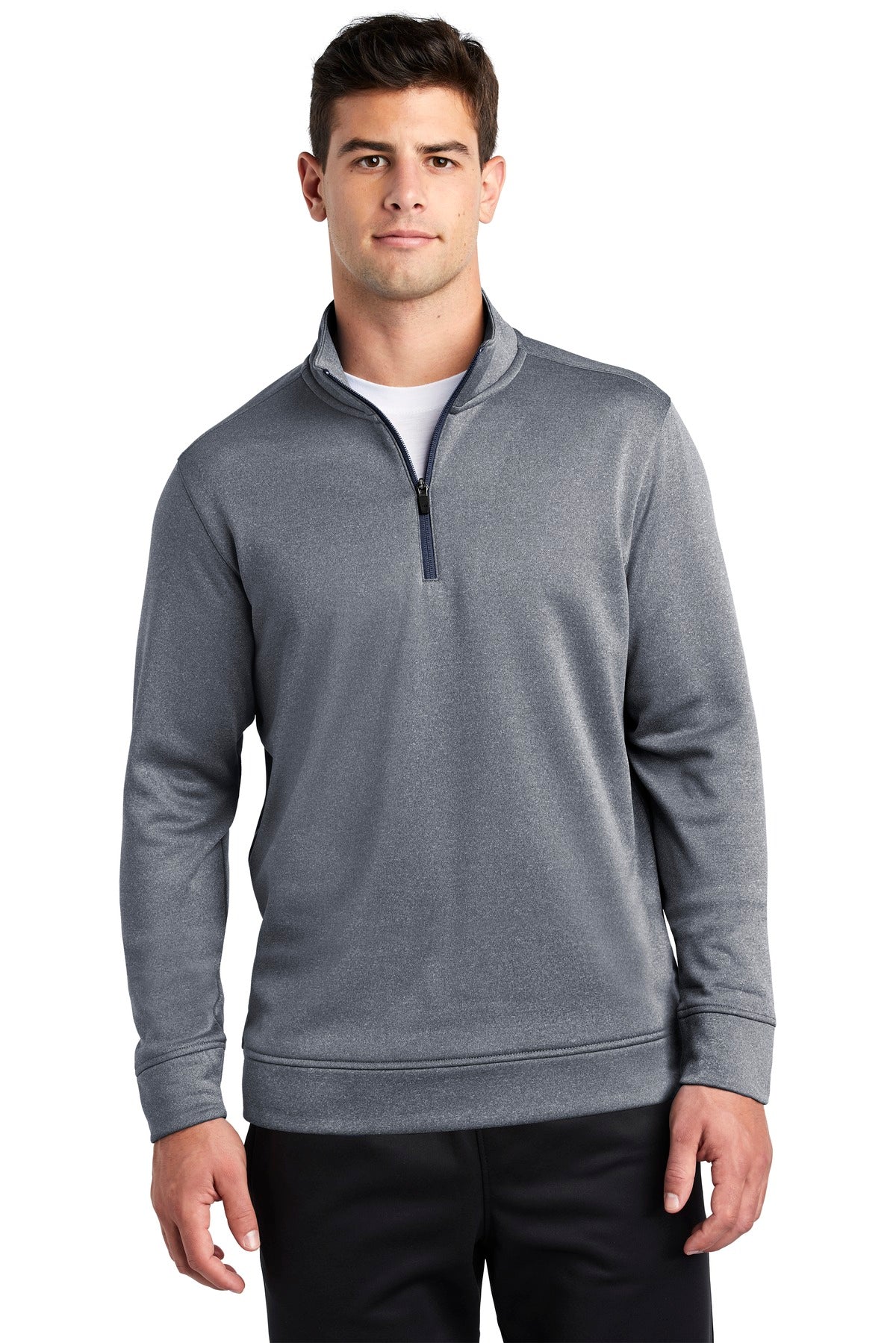 Custom Embroidered or DTF Print on Sport-Tek  ®  PosiCharge  ®  Sport-Wick  ®  Heather Fleece 1/4-Zip Pullover. ST263