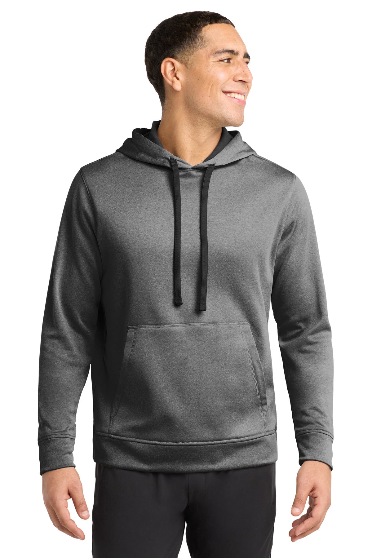 Custom Embroidery or DTF Print - Sport-Tek  ®  PosiCharge  ®  Sport-Wick  ®  Heather Fleece Hooded Pullover. ST264