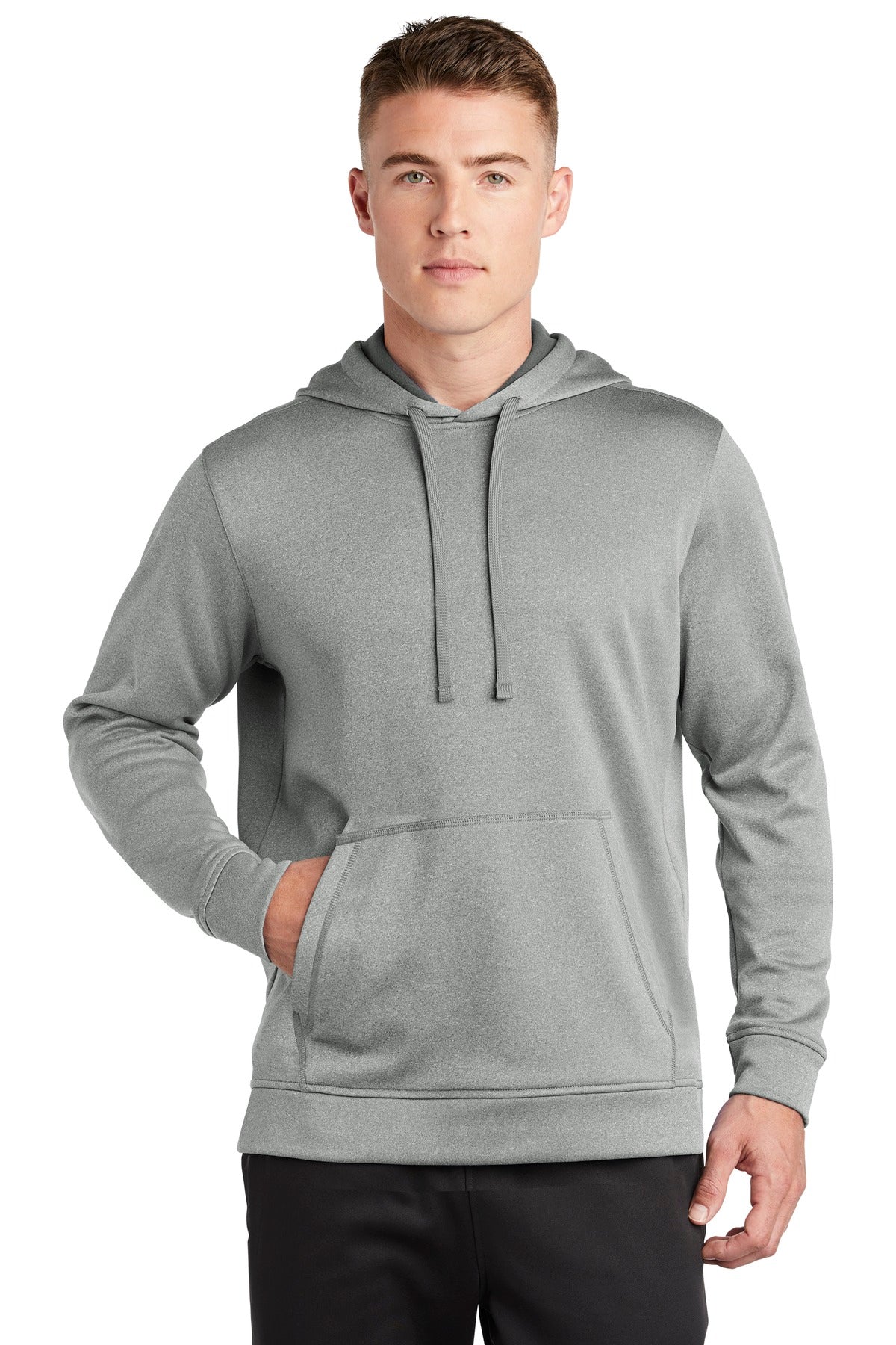 Custom Embroidered - Sport-Tek ® PosiCharge ® Sport-Wick ® Heather Fleece Hooded Pullover. ST264