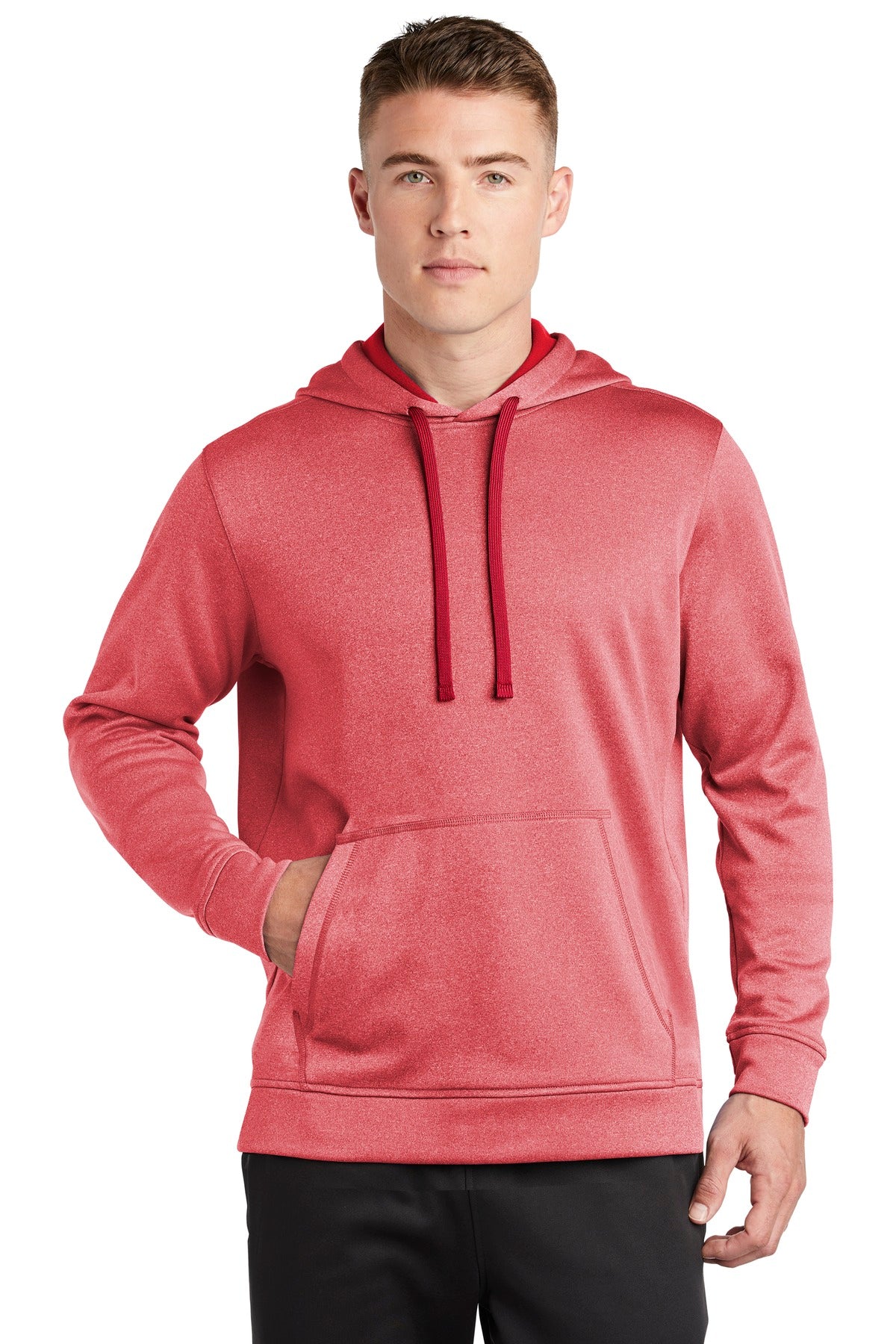 Custom Embroidered - Sport-Tek ® PosiCharge ® Sport-Wick ® Heather Fleece Hooded Pullover. ST264