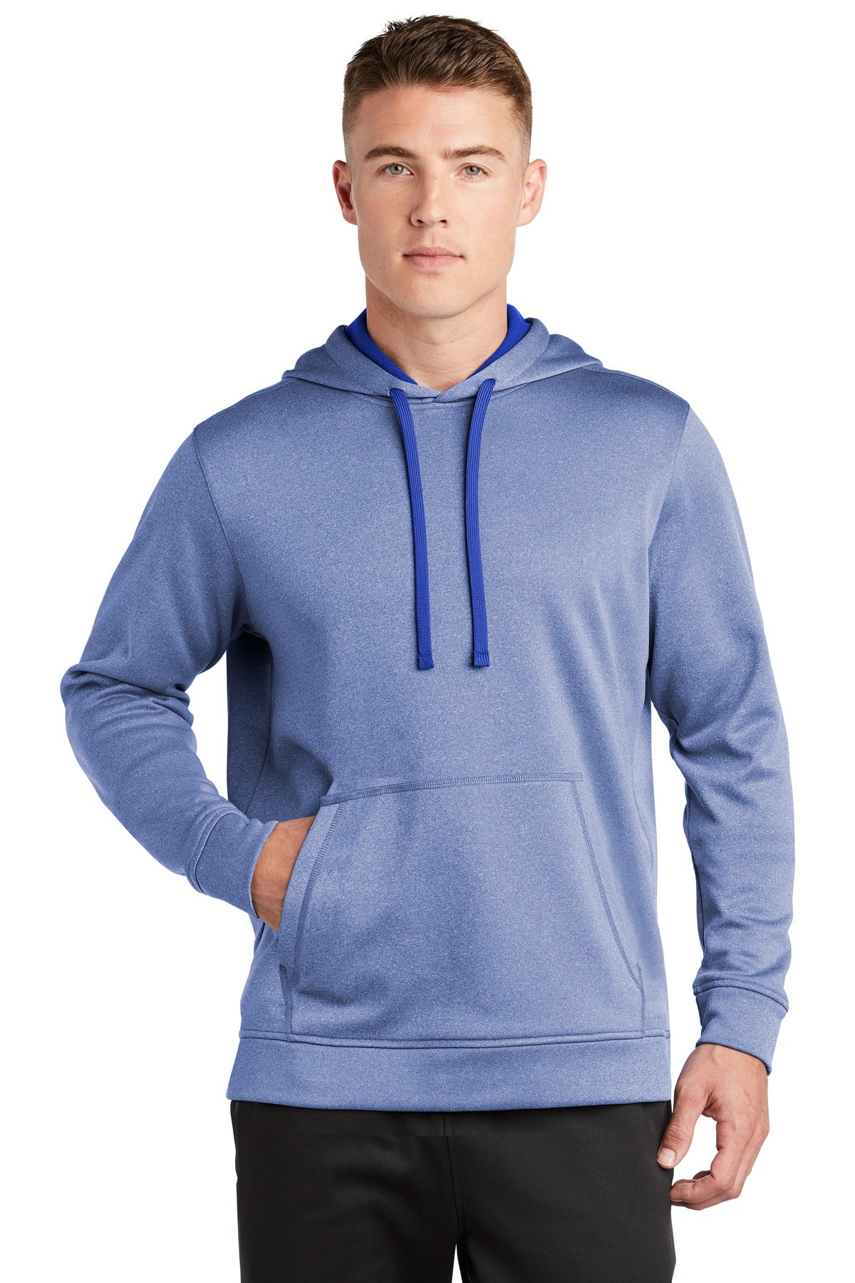 Custom Embroidered - Sport-Tek ® PosiCharge ® Sport-Wick ® Heather Fleece Hooded Pullover. ST264