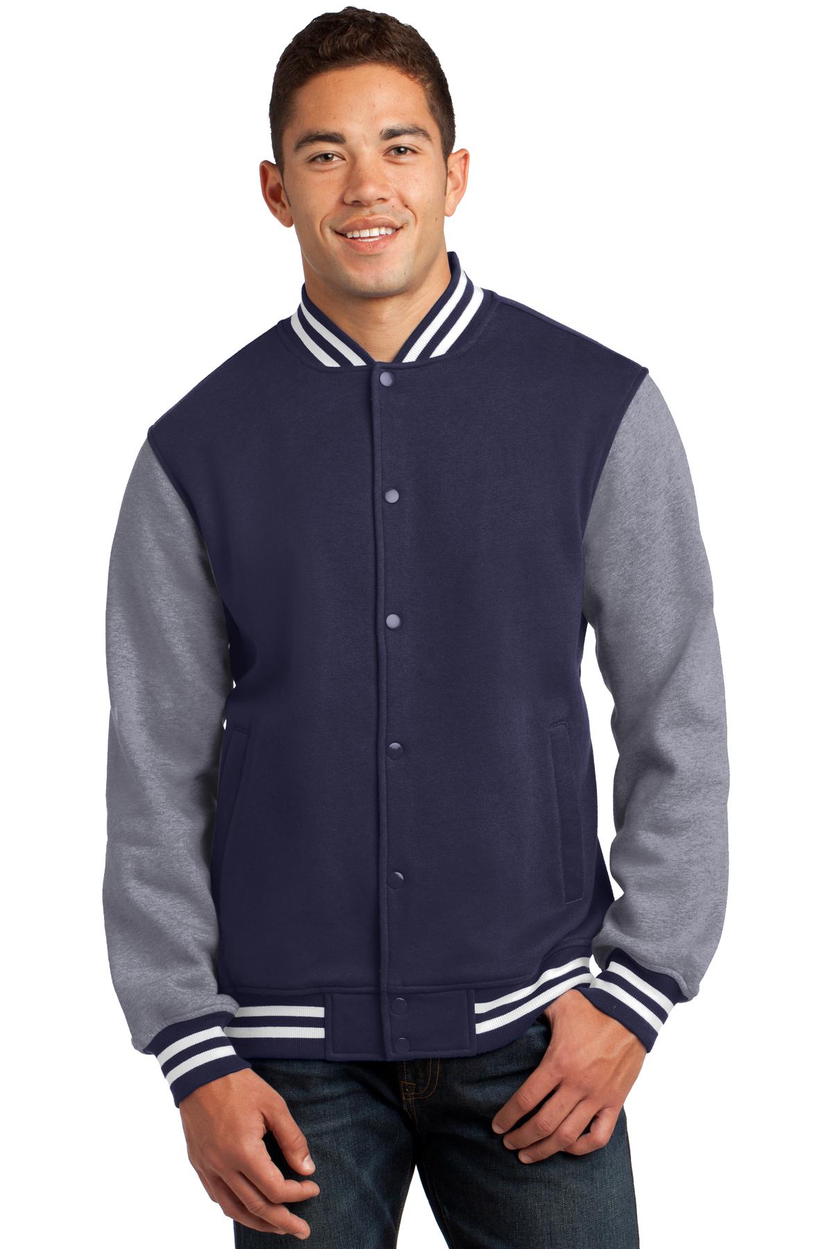 Custom Embroidered - Sport-Tek® Fleece Letterman Jacket. ST270