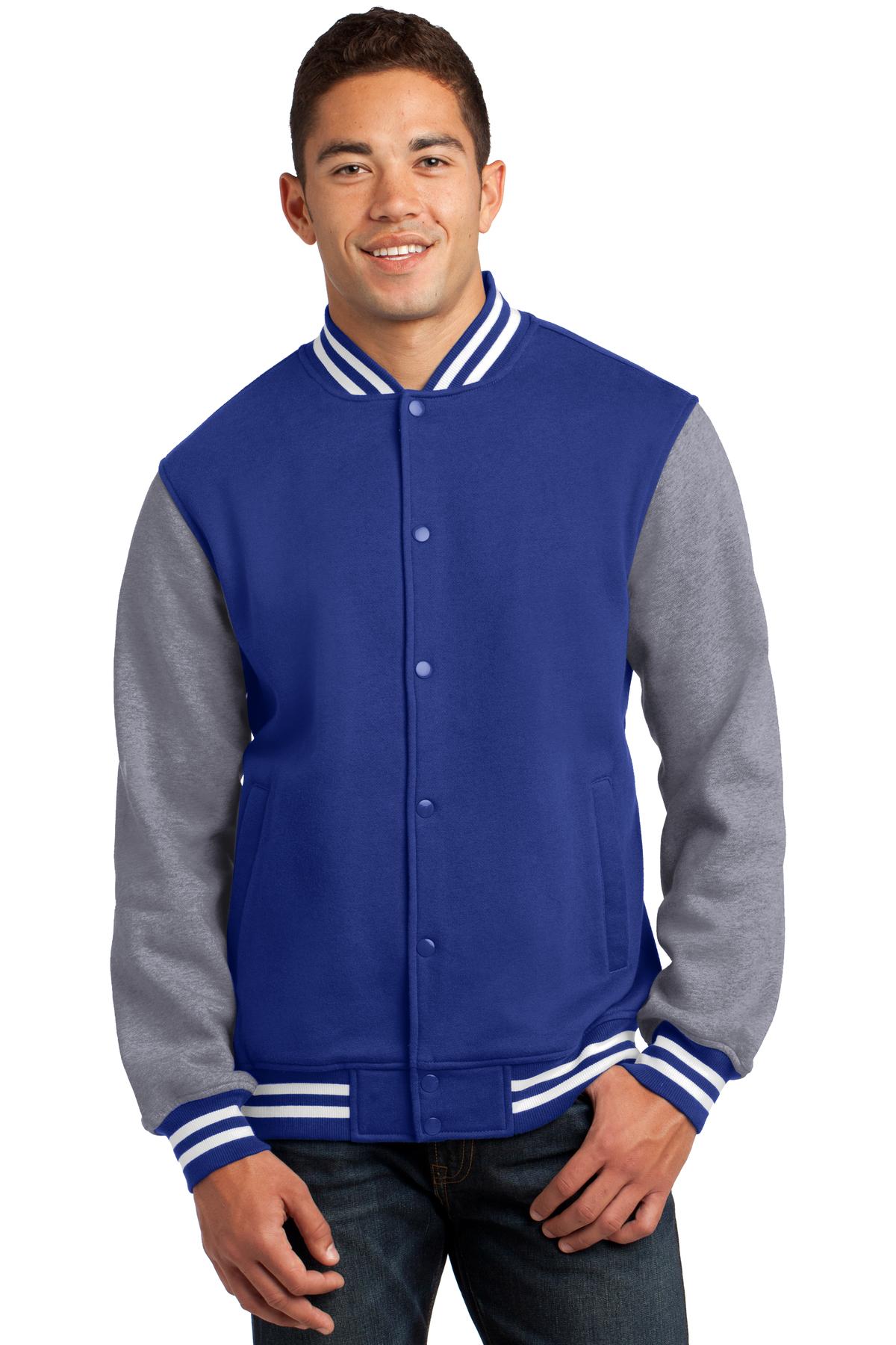 Custom Embroidered - Sport-Tek® Fleece Letterman Jacket. ST270