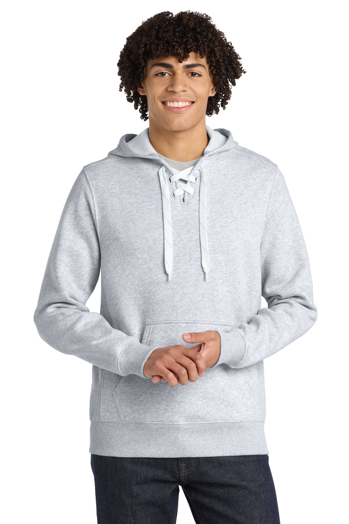 Custom Embroidery or DTF Print - Sport-Tek ®  Lace Up Pullover Hooded Sweatshirt. ST271