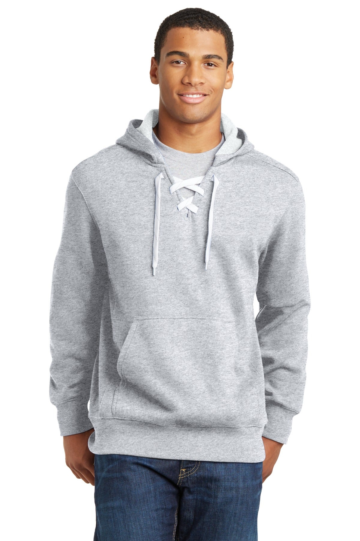 Custom Embroidered or DTF Print on Sport-Tek ®  Lace Up Pullover Hooded Sweatshirt. ST271