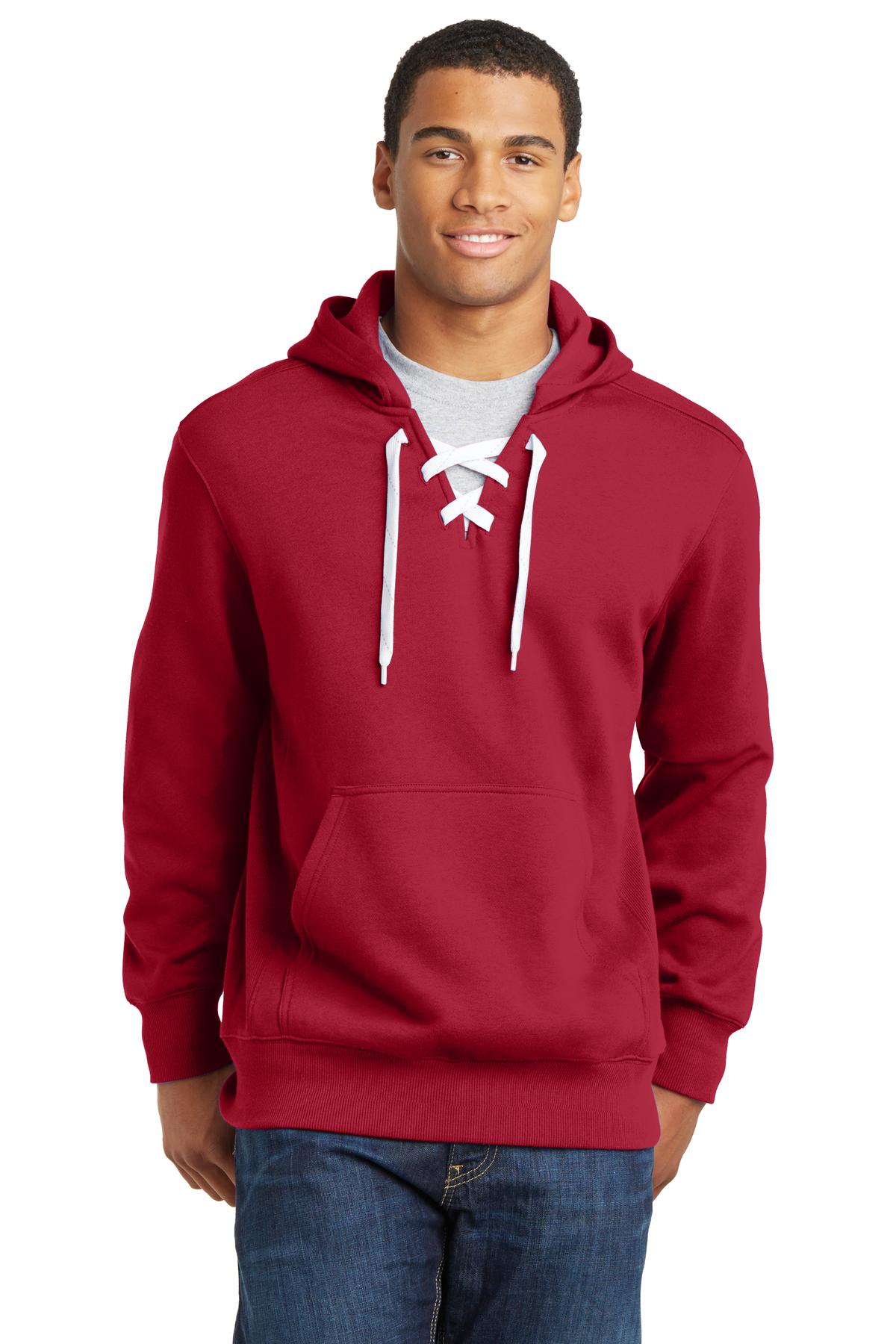 Custom Embroidered - Sport-Tek® Lace Up Pullover Hooded Sweatshirt. ST271