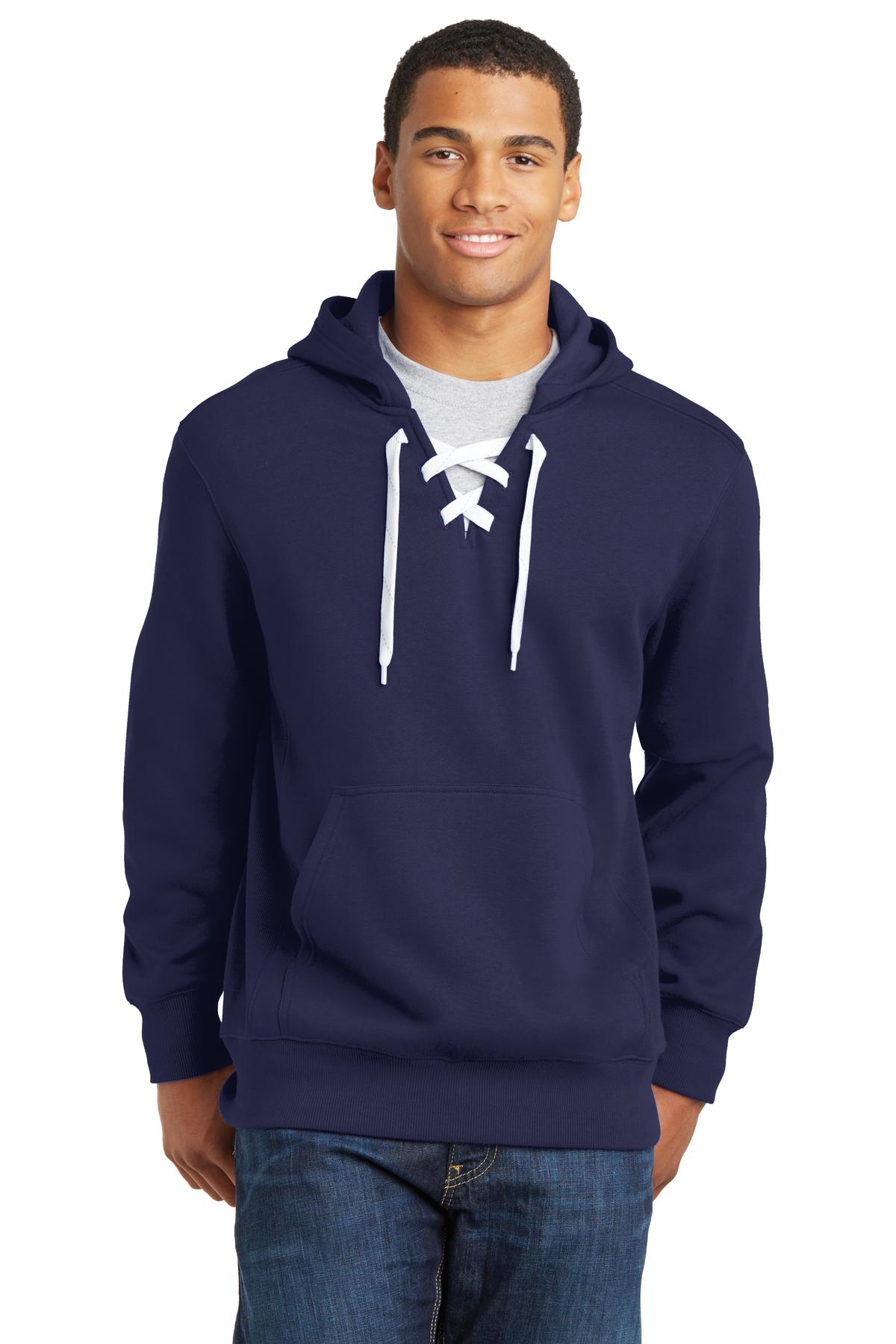 Custom Embroidered or DTF Print on Sport-Tek ®  Lace Up Pullover Hooded Sweatshirt. ST271