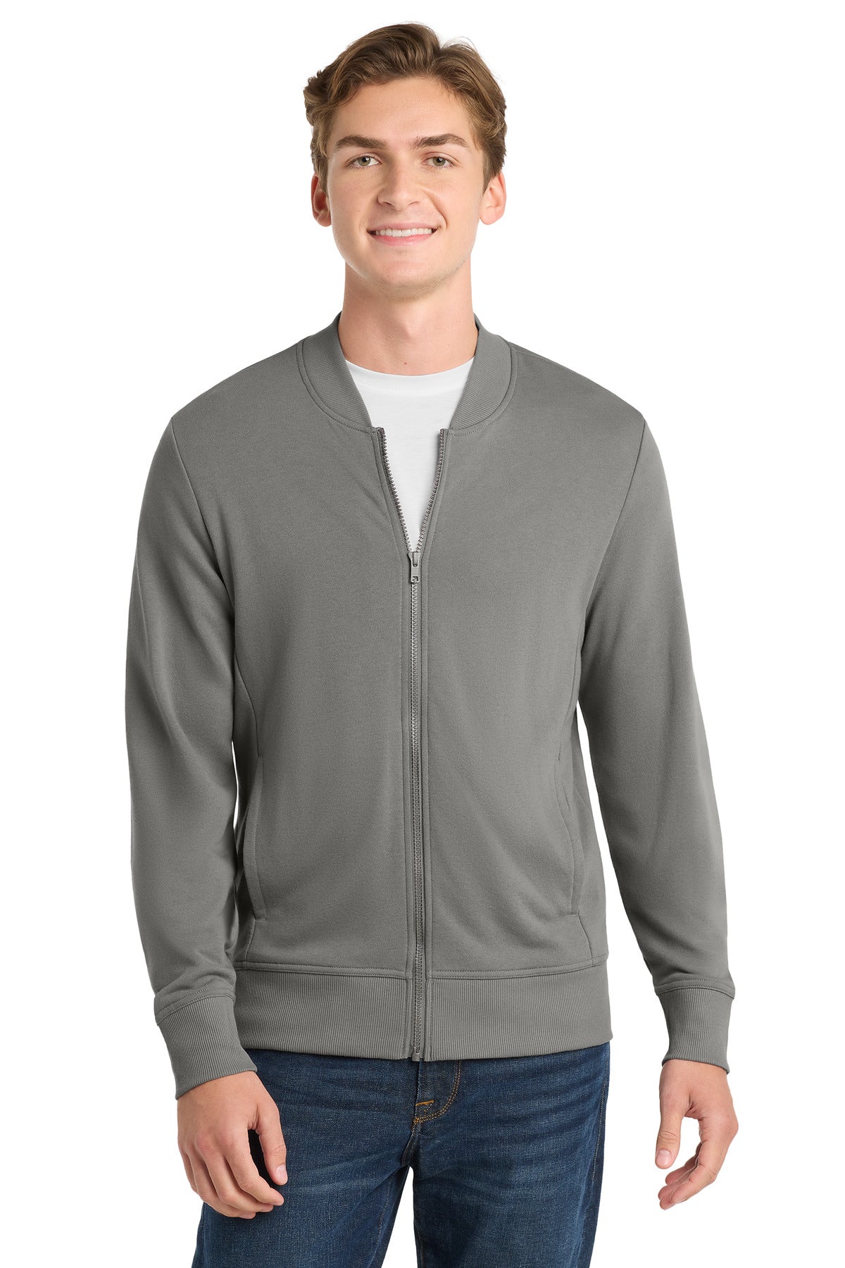 Custom Embroidery or DTF Print - Sport-Tek  ®  Lightweight French Terry Bomber. ST274