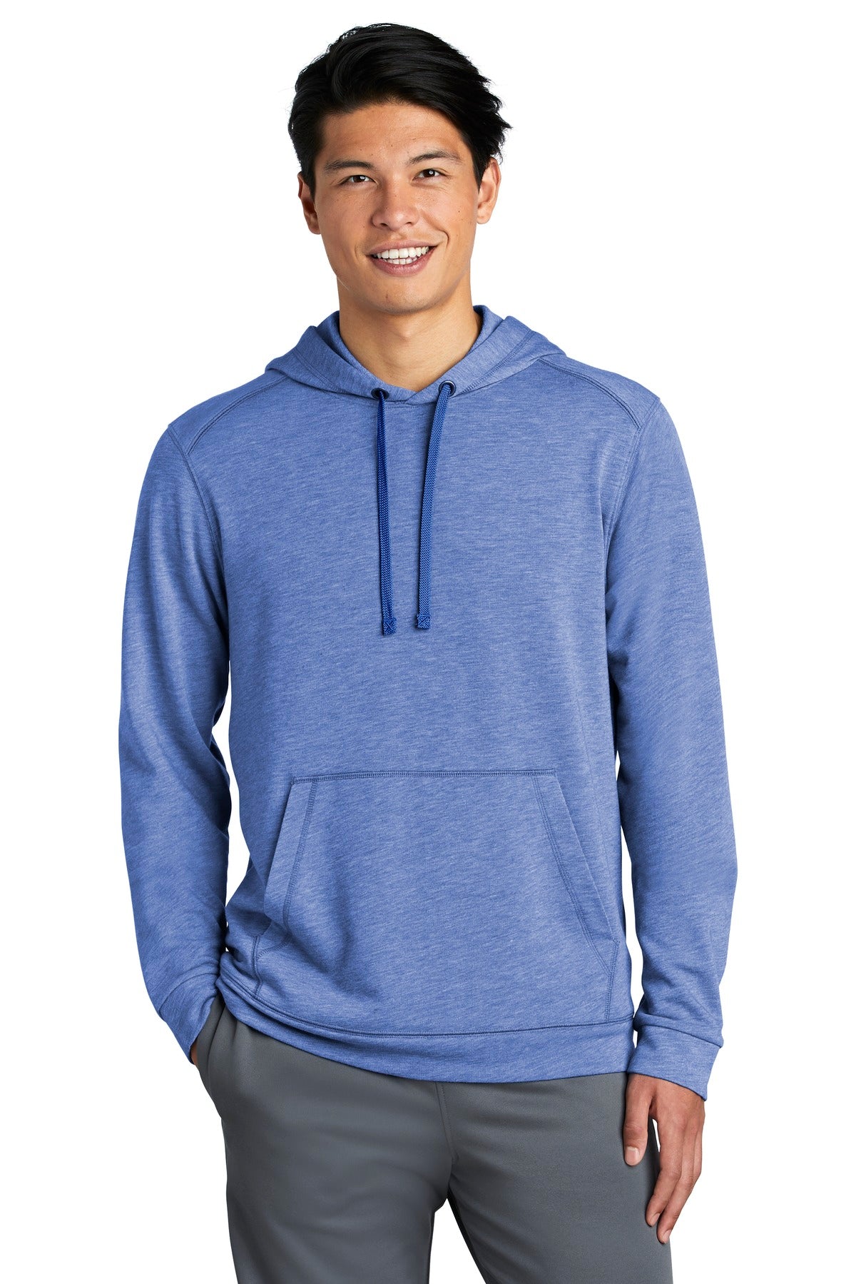 Custom Embroidered - Sport-Tek ® PosiCharge ® Tri-Blend Wicking Fleece Hooded Pullover. ST296