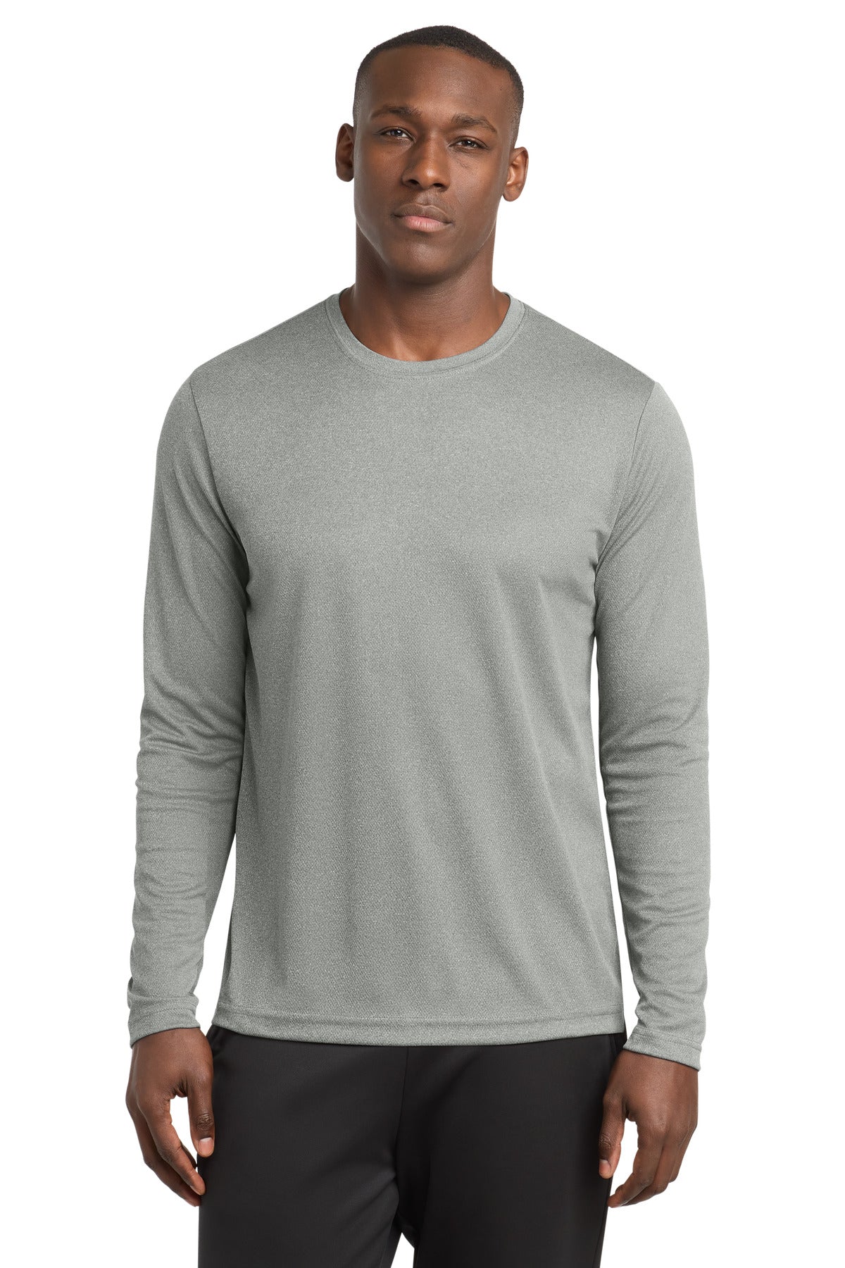 Custom Embroidery or DTF Print - Sport-Tek ®  PosiCharge ®  RacerMesh ®  Long Sleeve Tee. ST340LS