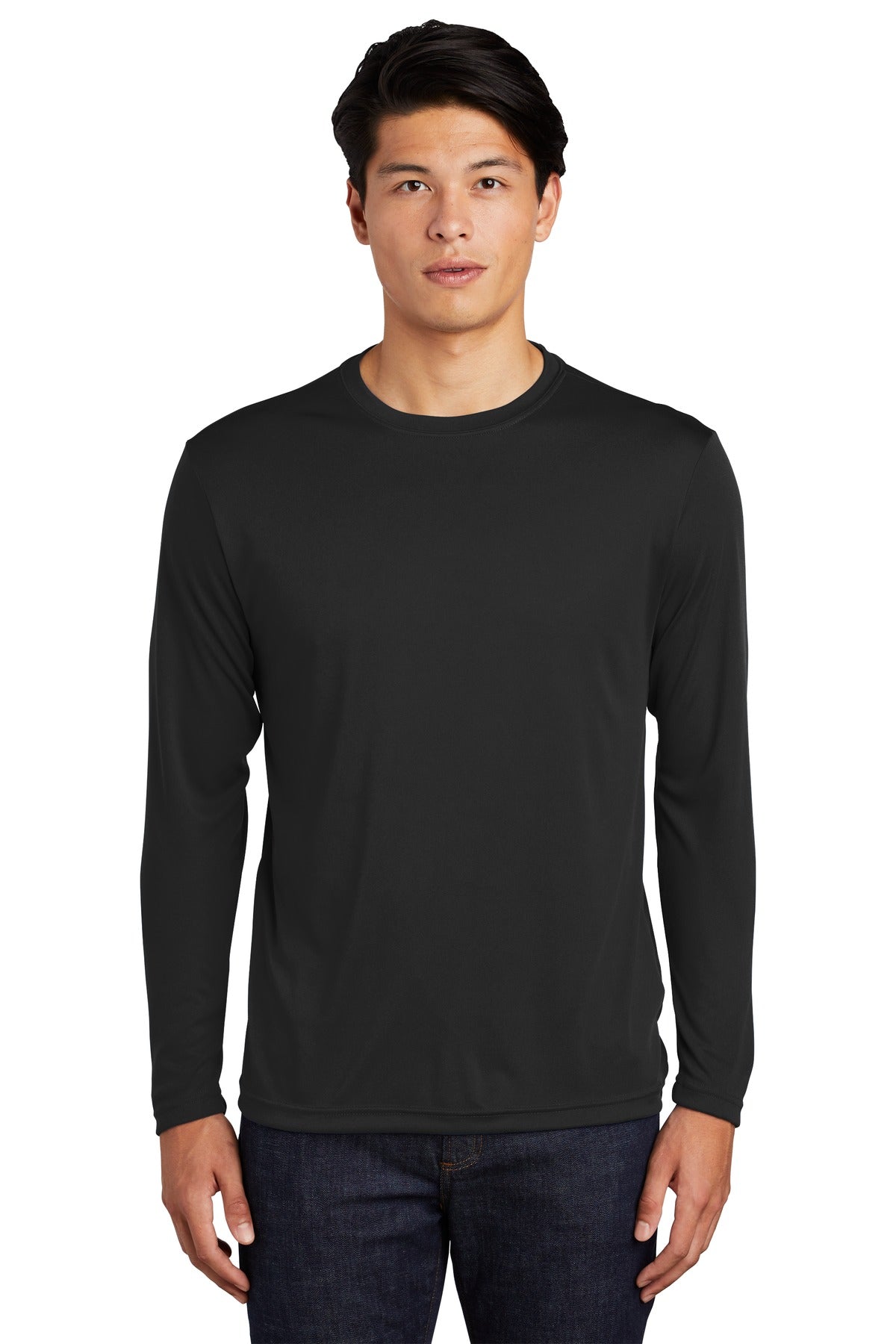 Custom Embroidered - Sport-Tek® Long Sleeve PosiCharge® Competitor™ Tee. ST350LS