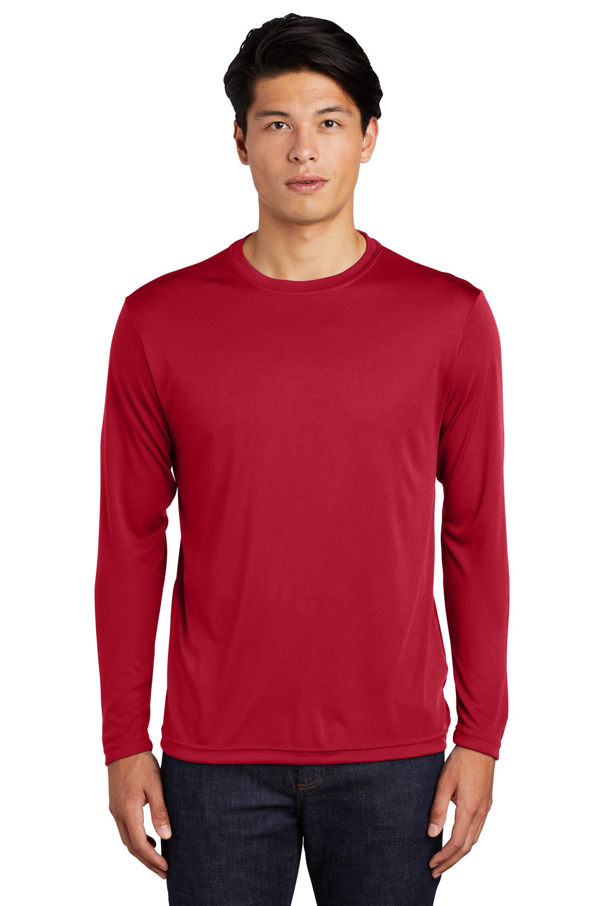 Custom Embroidered - Sport-Tek® Long Sleeve PosiCharge® Competitor™ Tee. ST350LS