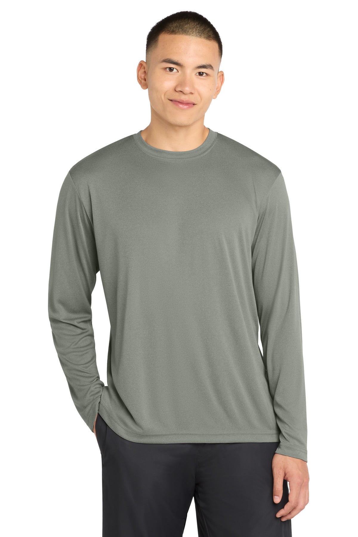 Custom Embroidery or DTF Print - Sport-Tek ®  Long Sleeve PosiCharge ®  Competitor™ Tee. ST350LS