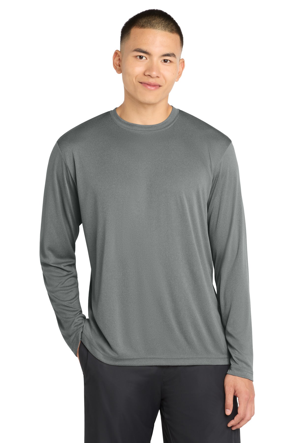 Custom Embroidery or DTF Print - Sport-Tek ®  Long Sleeve PosiCharge ®  Competitor™ Tee. ST350LS