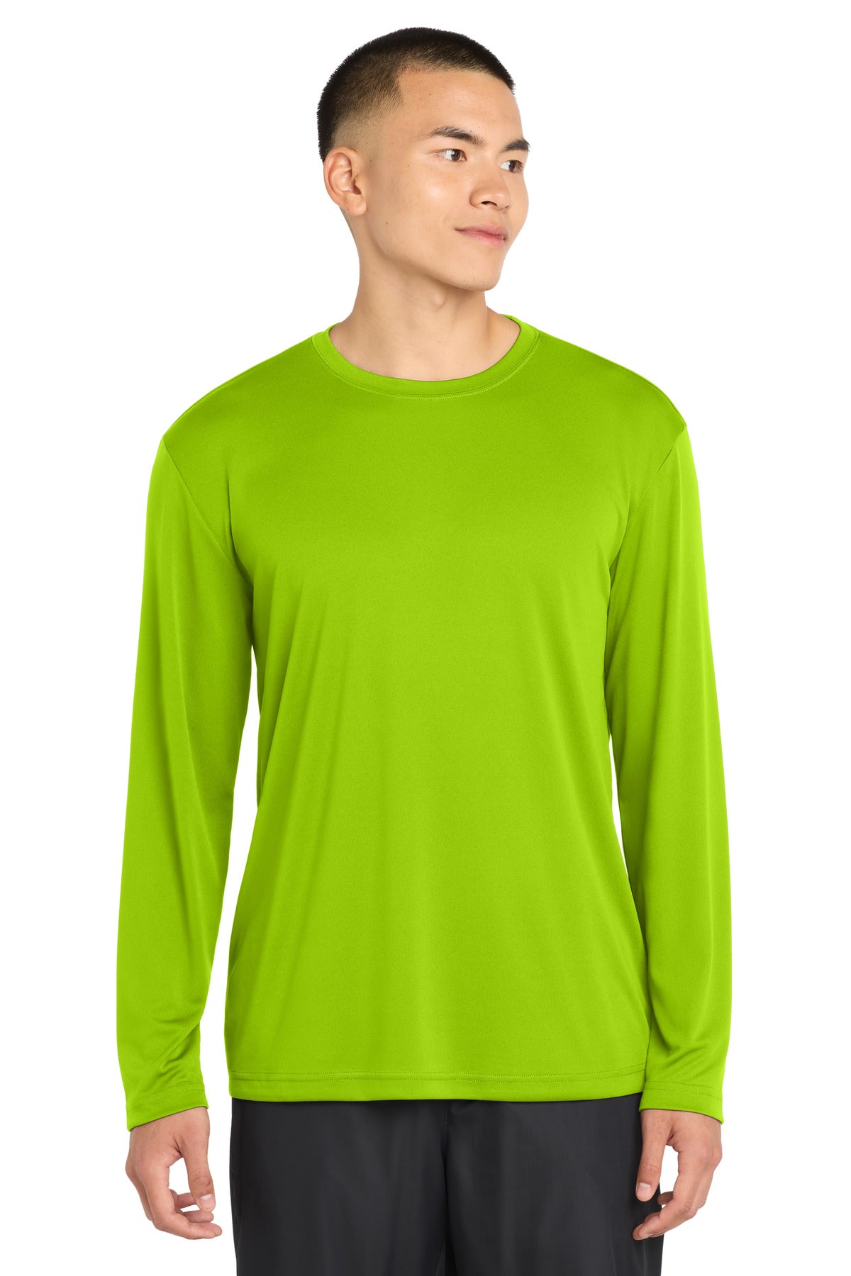 Custom Embroidery or DTF Print - Sport-Tek ®  Long Sleeve PosiCharge ®  Competitor™ Tee. ST350LS