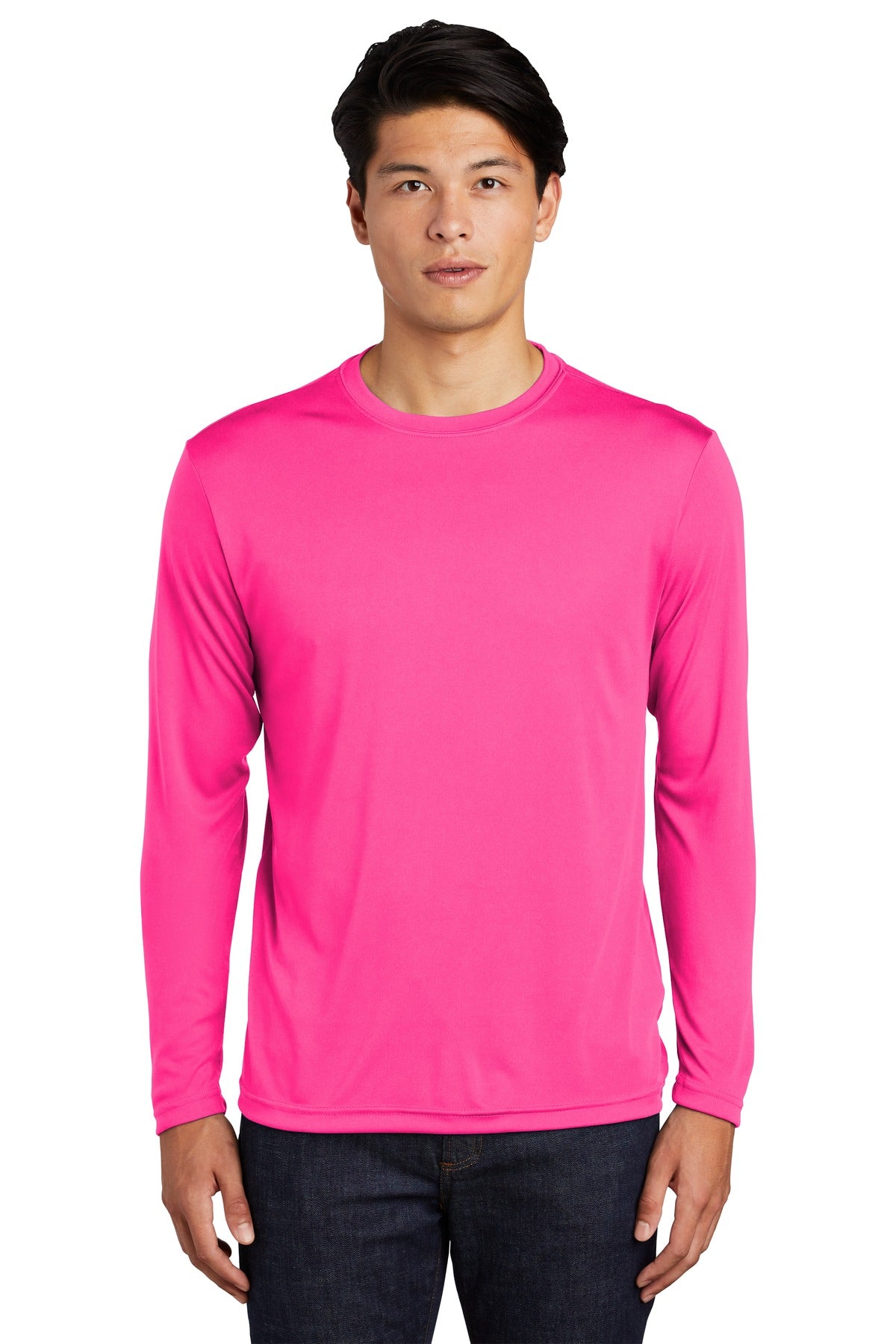 Custom Embroidered - Sport-Tek® Long Sleeve PosiCharge® Competitor™ Tee. ST350LS