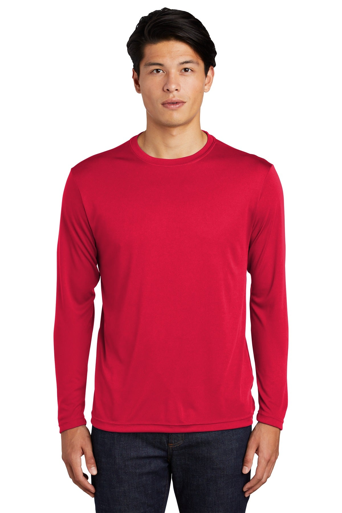 Custom Embroidered - Sport-Tek® Long Sleeve PosiCharge® Competitor™ Tee. ST350LS