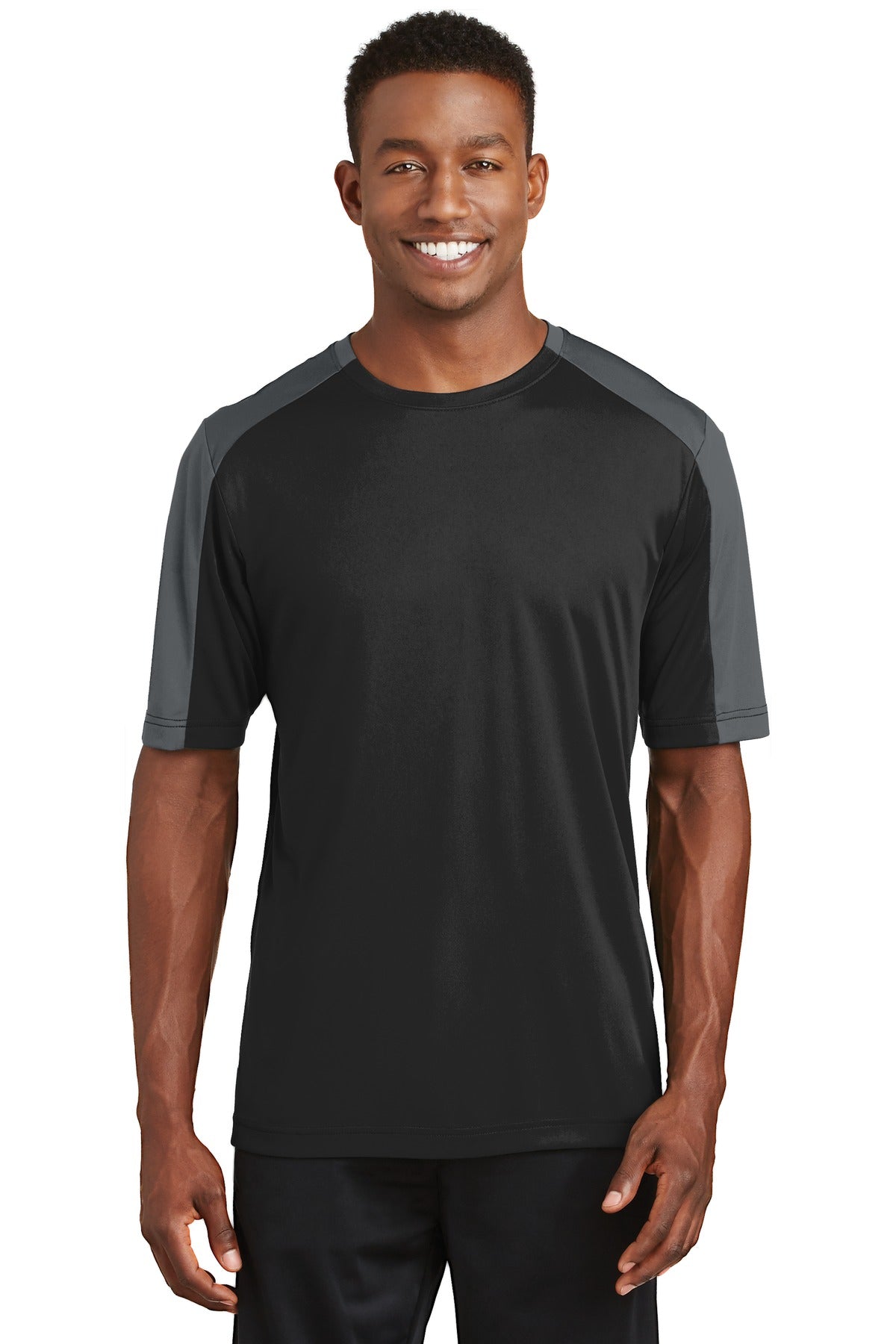 Custom Embroidered - Sport-Tek® PosiCharge® Competitor™ Sleeve-Blocked Tee. ST354