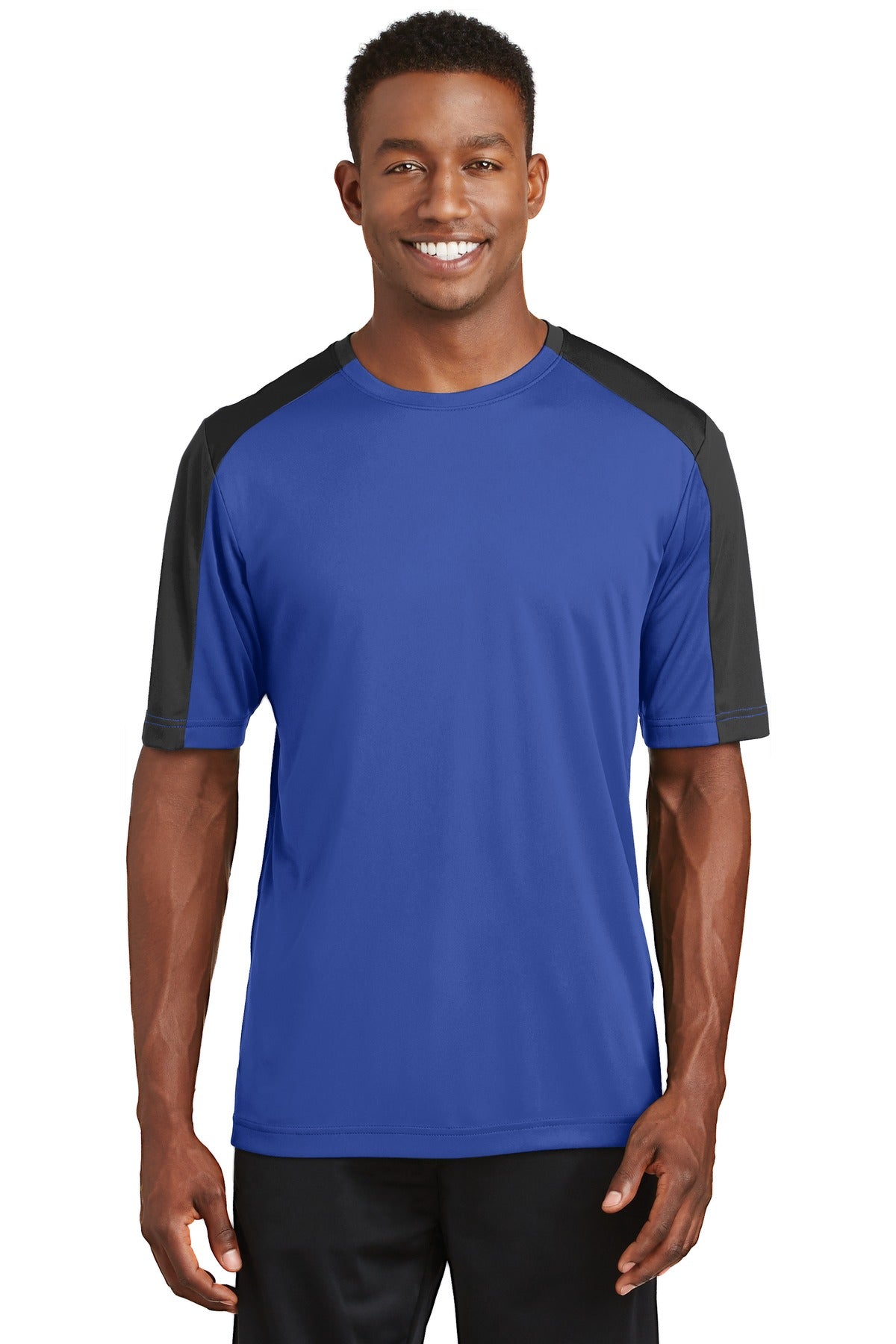 Custom Embroidered - Sport-Tek® PosiCharge® Competitor™ Sleeve-Blocked Tee. ST354