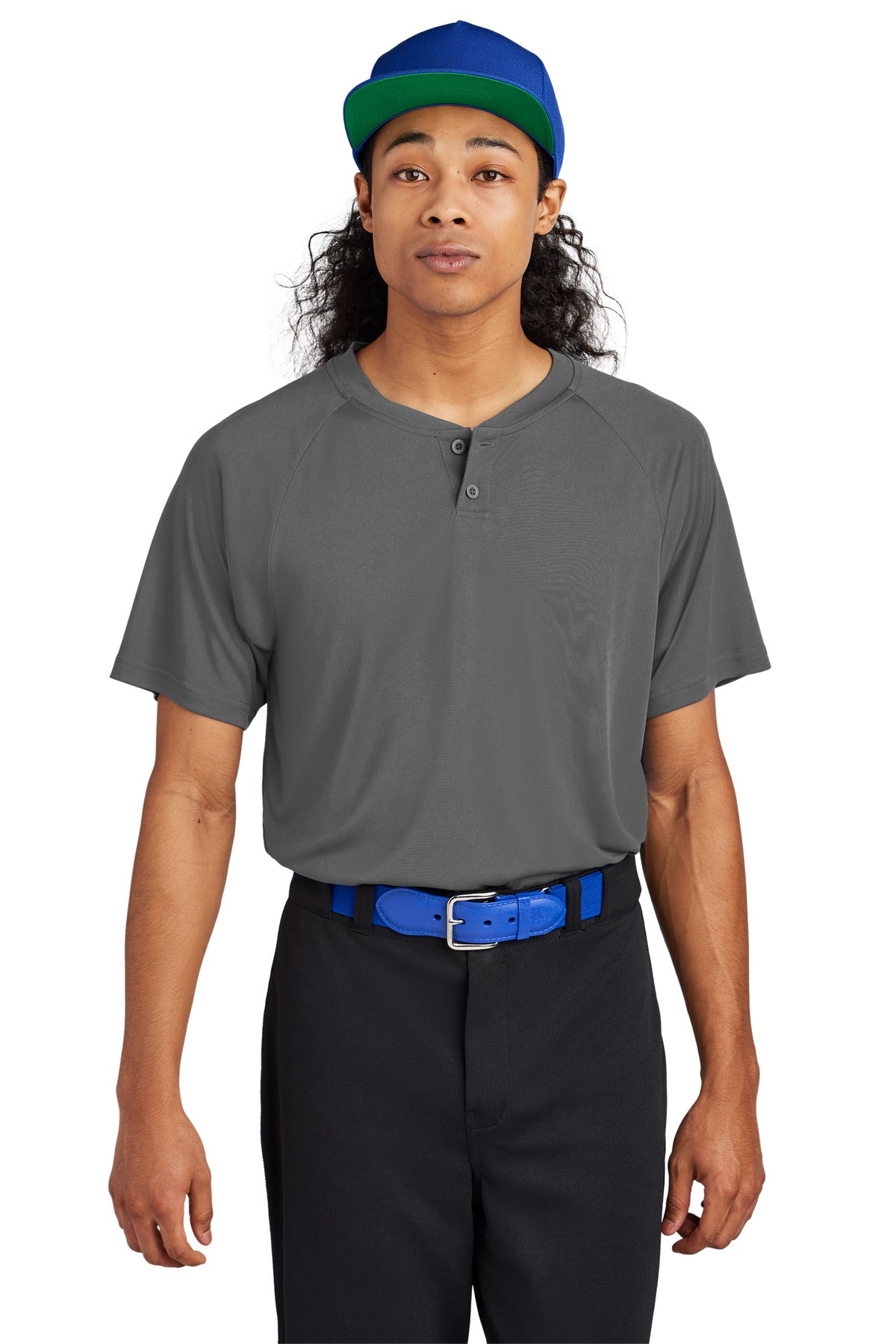 Custom Embroidered - Sport-Tek® PosiCharge® Competitor™ 2-Button Henley ST359