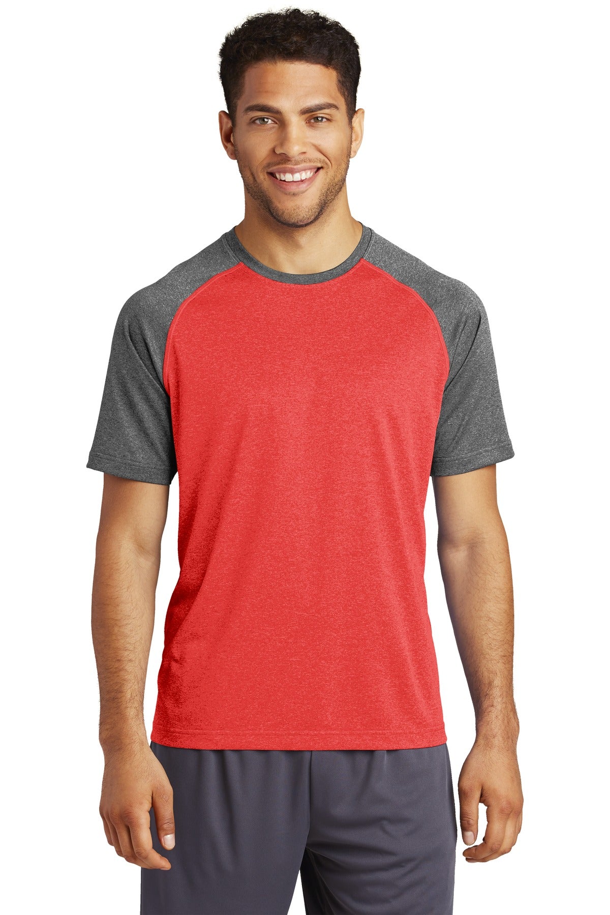 Custom Embroidered - Sport-Tek ® Heather-On-Heather Contender ™ Tee. ST362