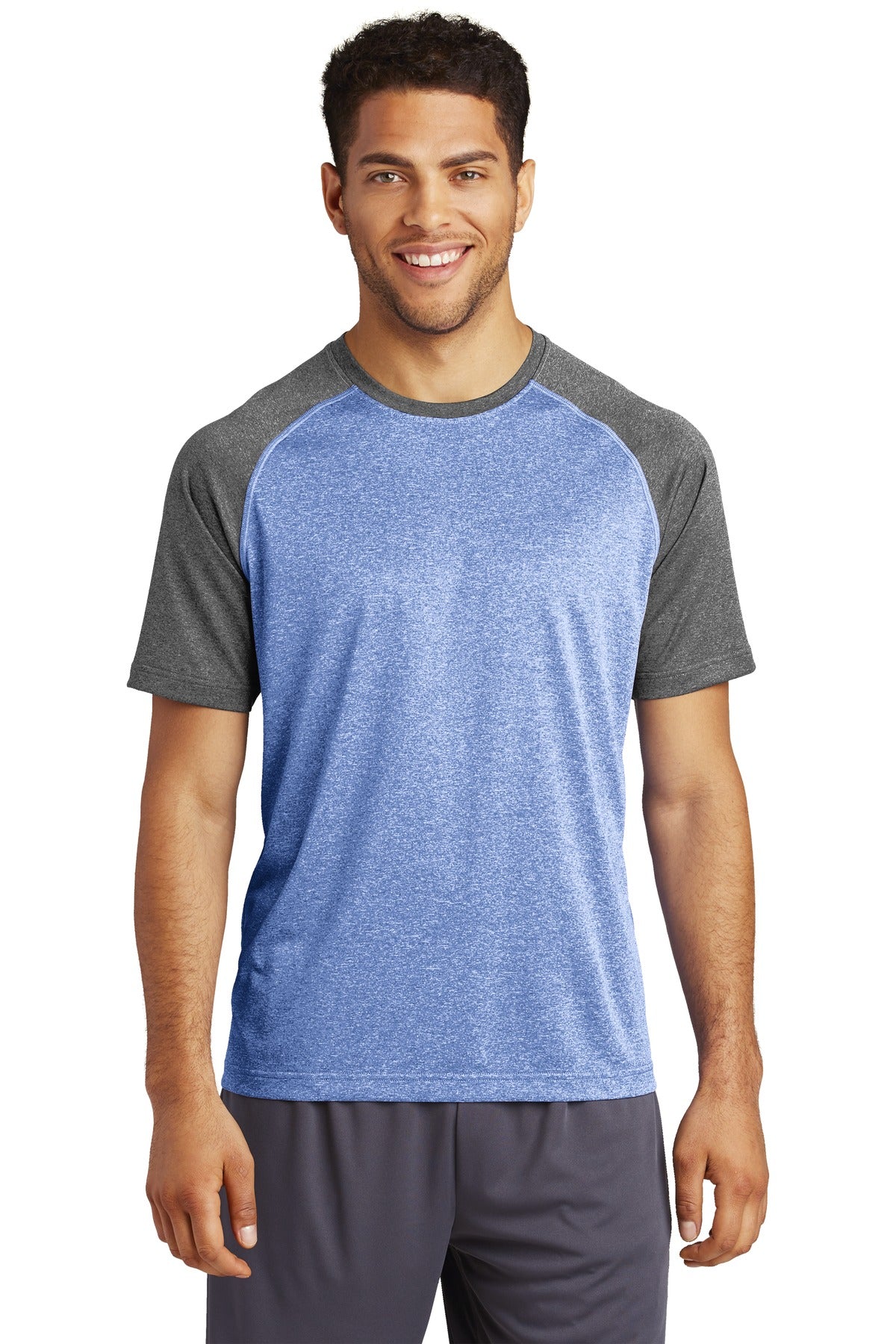 Custom Embroidered - Sport-Tek ® Heather-On-Heather Contender ™ Tee. ST362