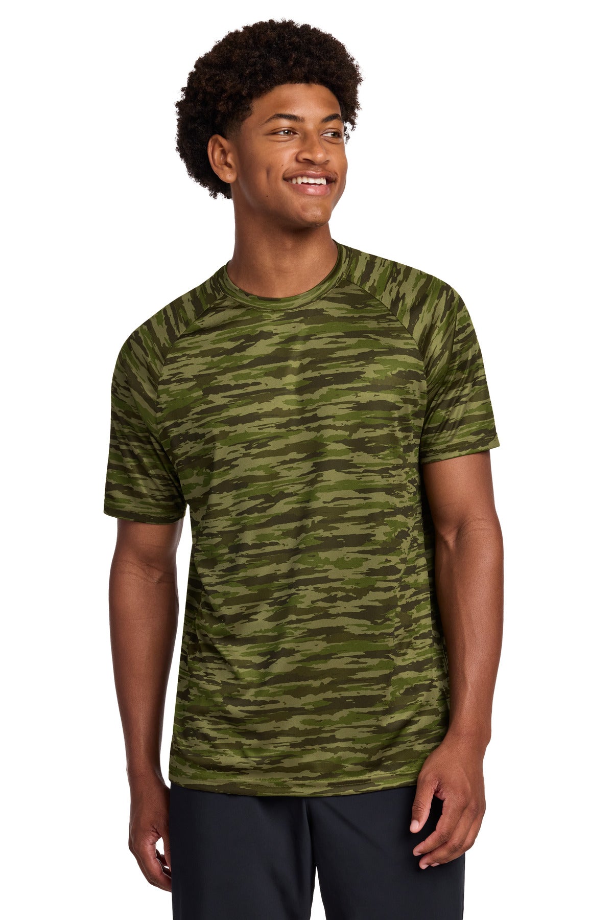 Custom Embroidery or DTF Print - Sport-Tek ®  Drift Camo Tee ST375