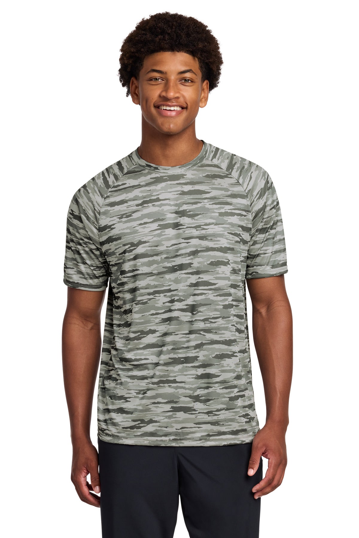 Custom Embroidery or DTF Print - Sport-Tek ®  Drift Camo Tee ST375