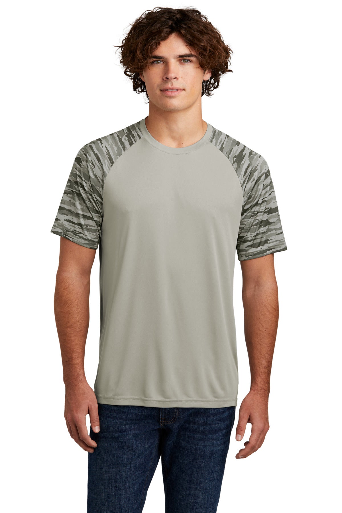 Custom Embroidered - Sport-Tek® Drift Camo Colorblock Tee ST376