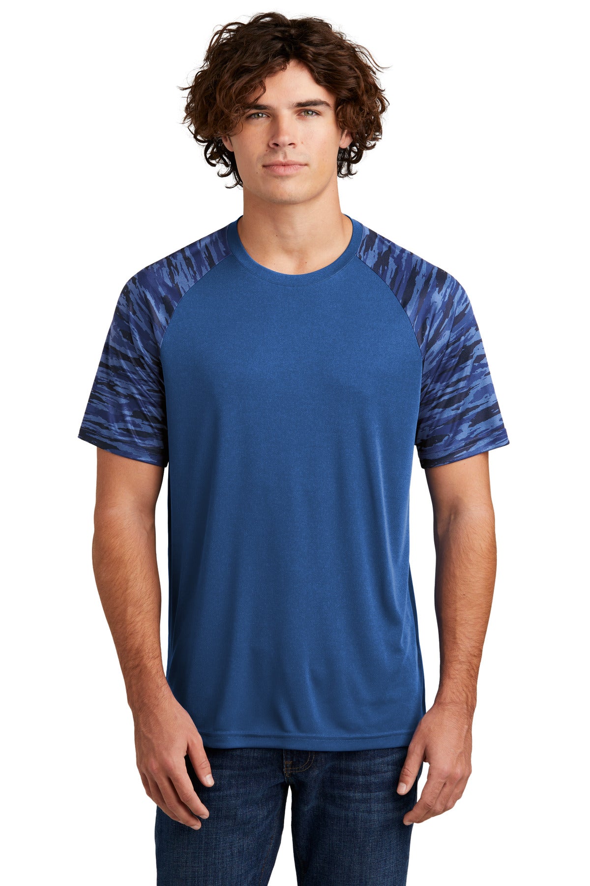 Custom Embroidered - Sport-Tek® Drift Camo Colorblock Tee ST376