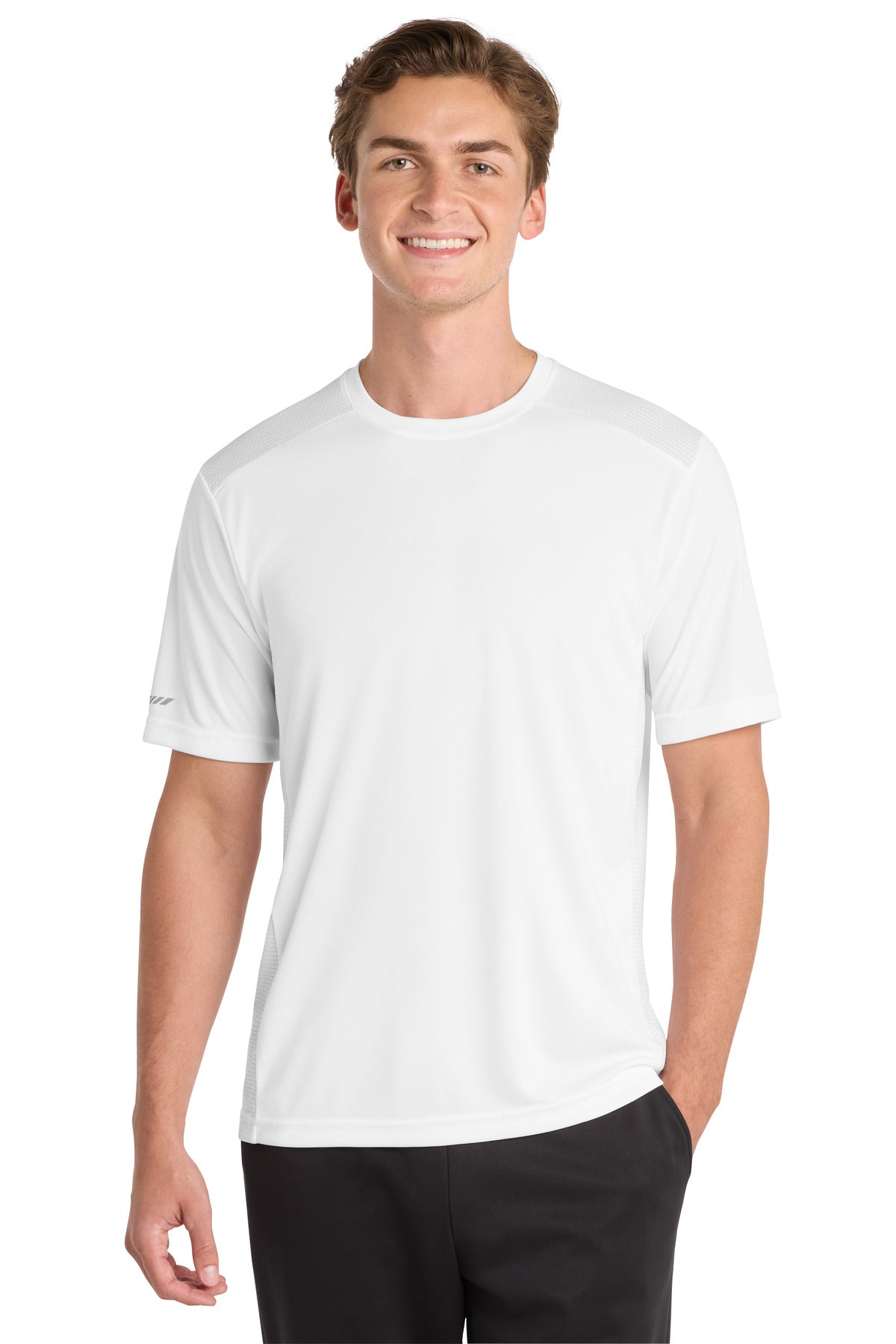 Custom Embroidery or DTF Print - Sport-Tek ®  PosiCharge ®  Elevate Tee. ST380