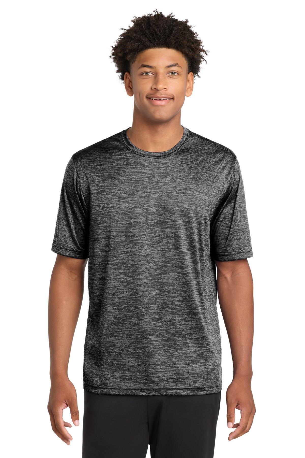 Custom Embroidery or DTF Print - Sport-Tek ®  PosiCharge ®  Electric Heather Tee. ST390